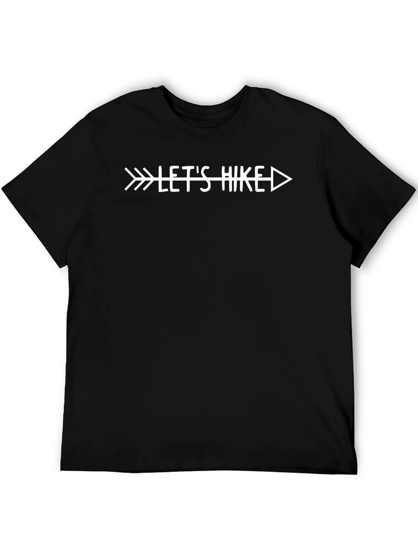 Lets Hike Arrow T-Shirt - Black Tee