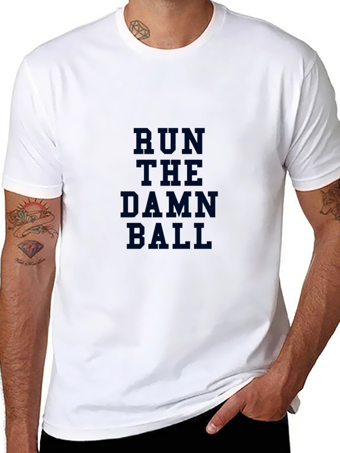 Run The Damn Ball Graphic T-Shirt