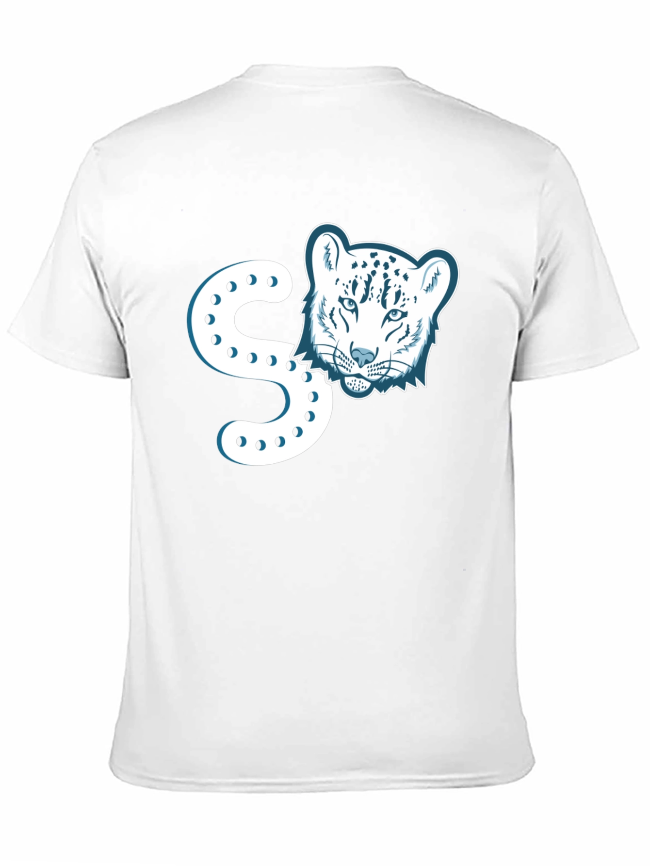 Stylish Black T-Shirt with Leopard Print