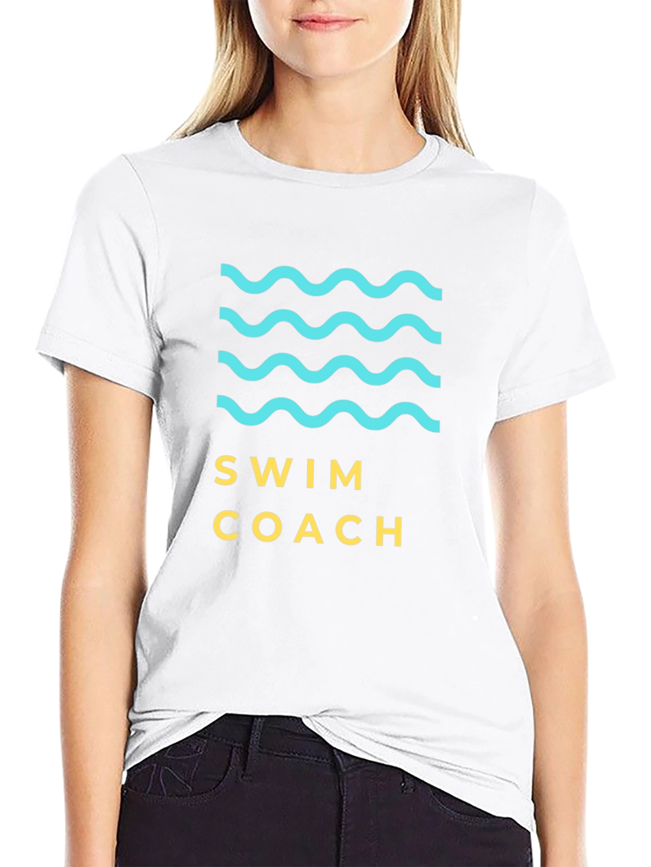 Swim Coach Graphic Tee - Stylish & Comfortable
