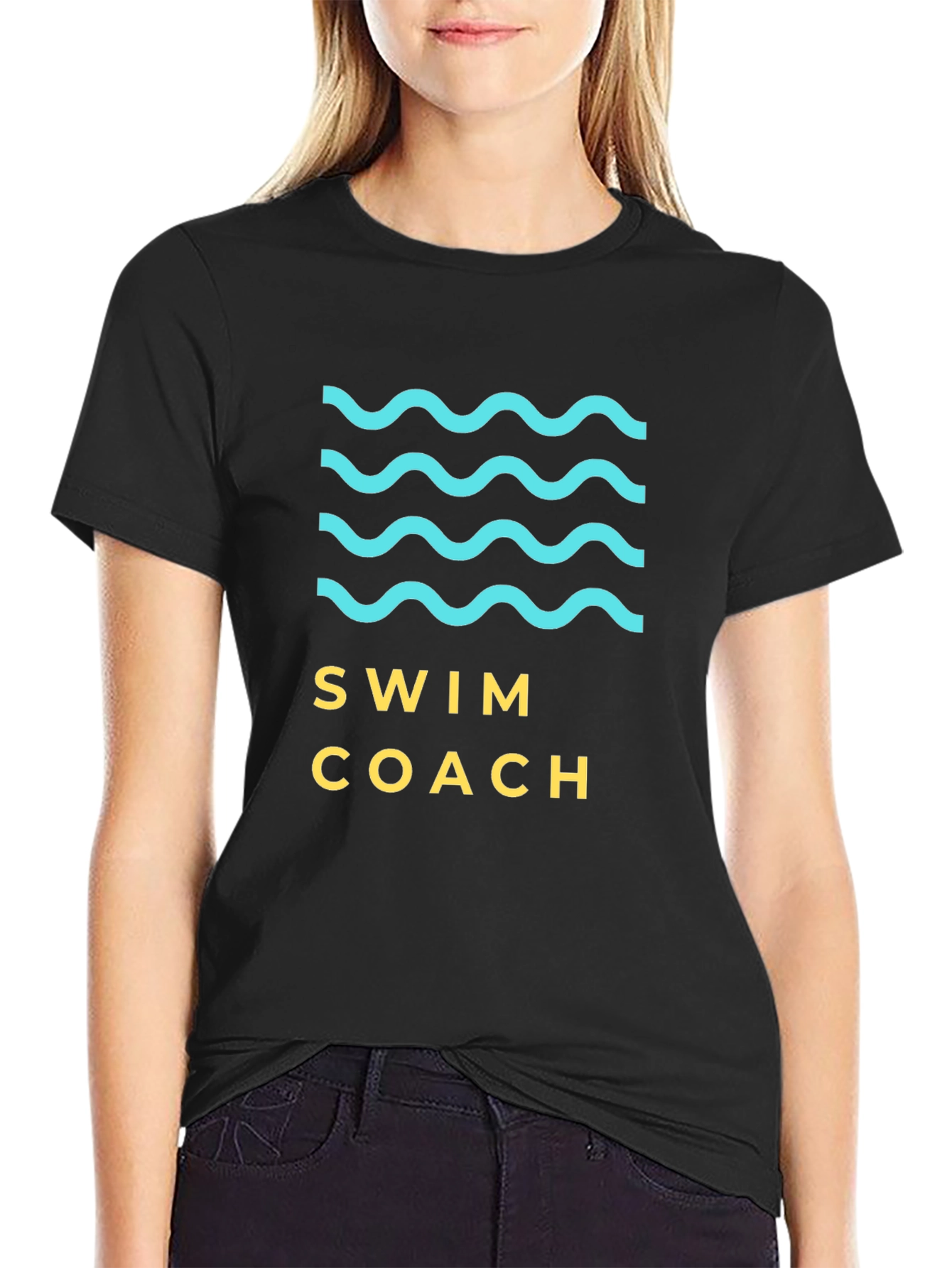Swim Coach Graphic Tee - Stylish & Comfortable