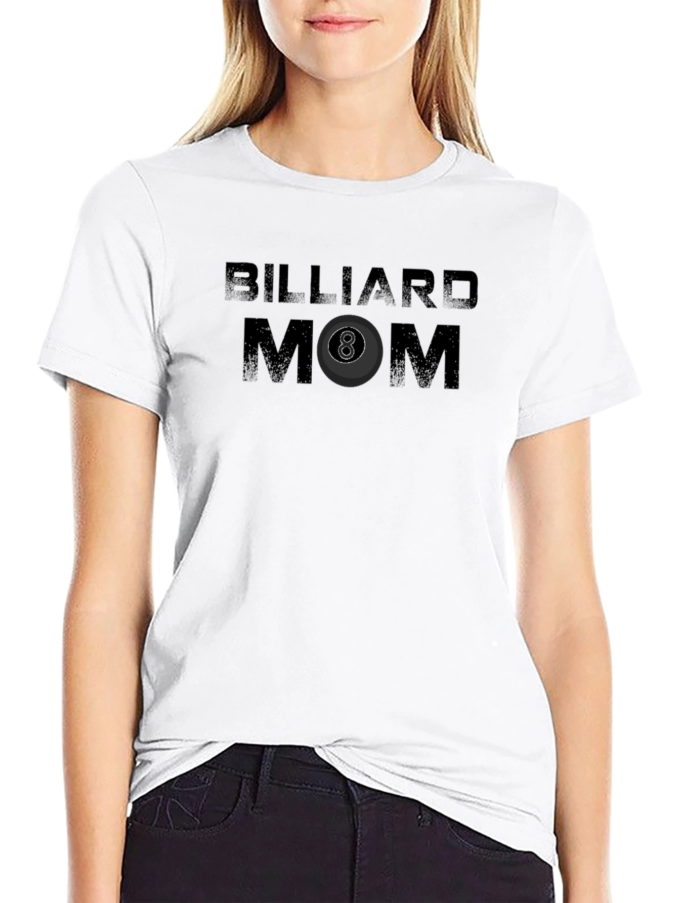 Billiard Mom Graphic T-Shirt - Black