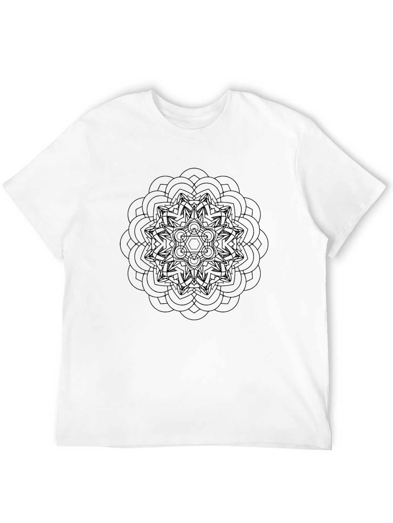 Black Mandala Graphic T-Shirt