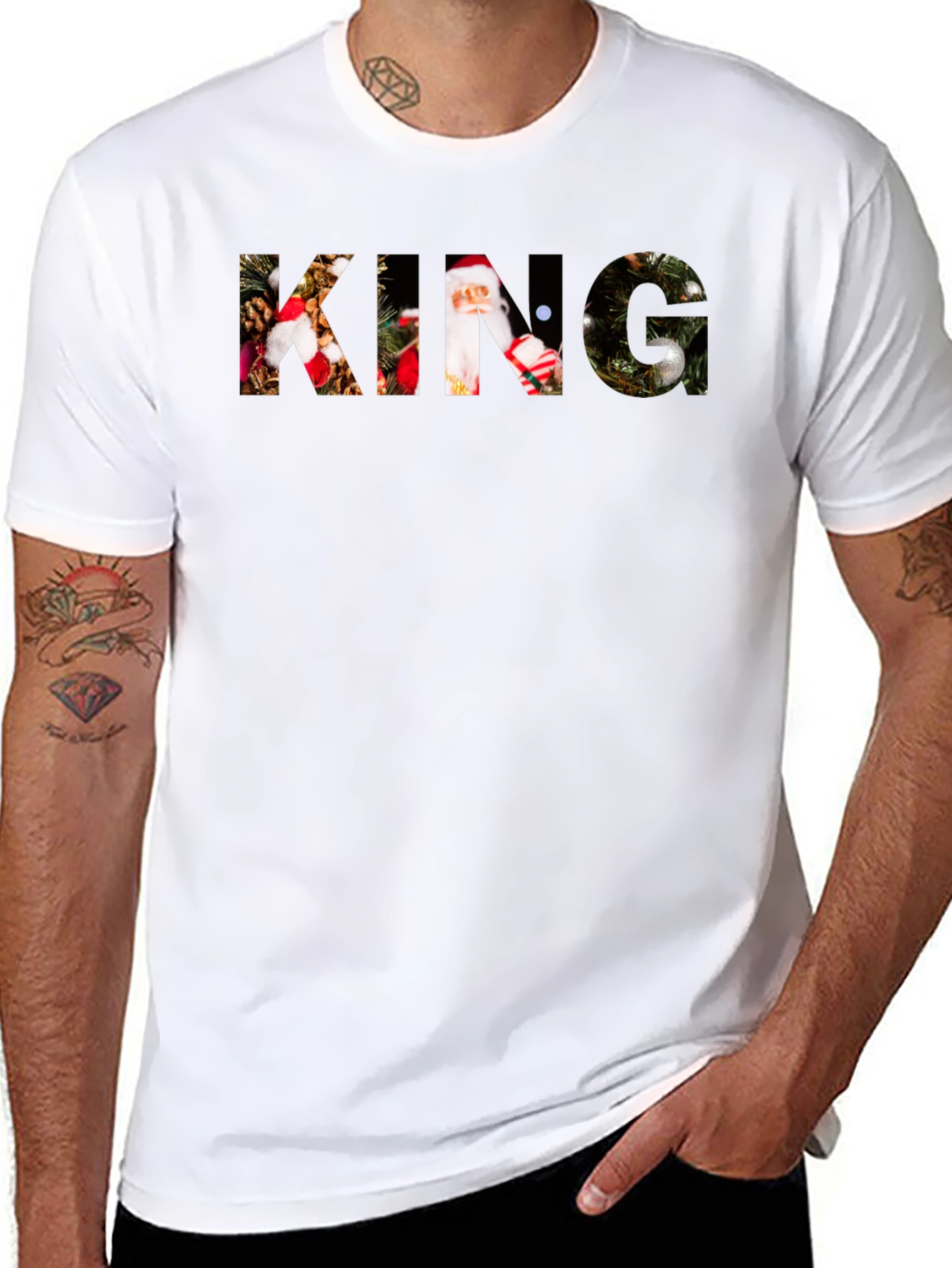 Festive KING Christmas Graphic Tee