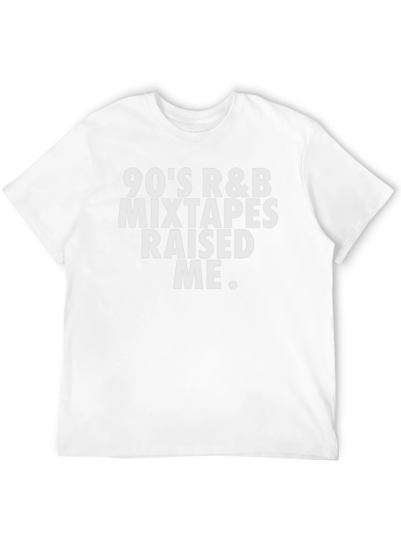 90s R&B Mixtapes Raised Me Black T-Shirt