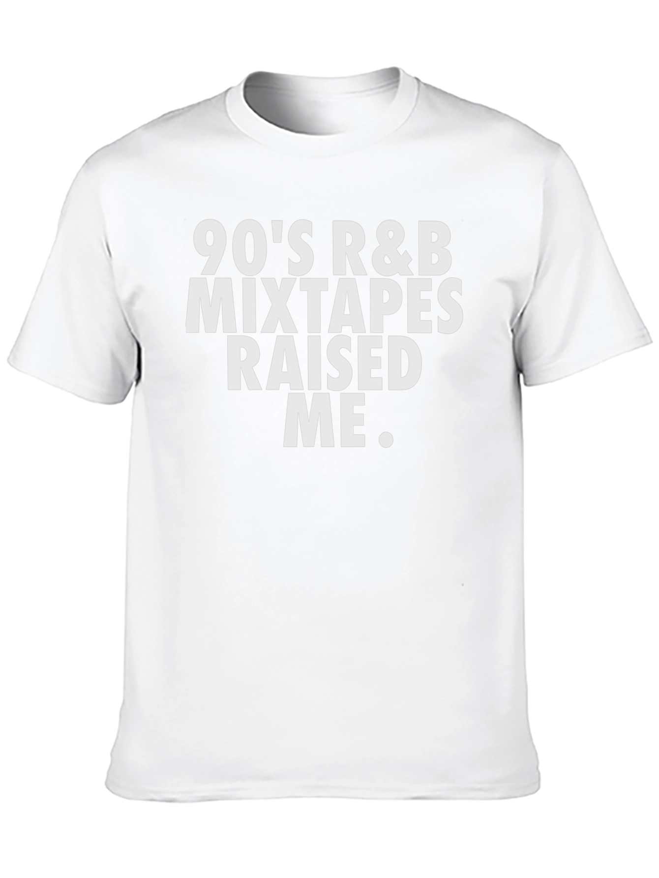 90s R&B Mixtapes Raised Me Black T-Shirt