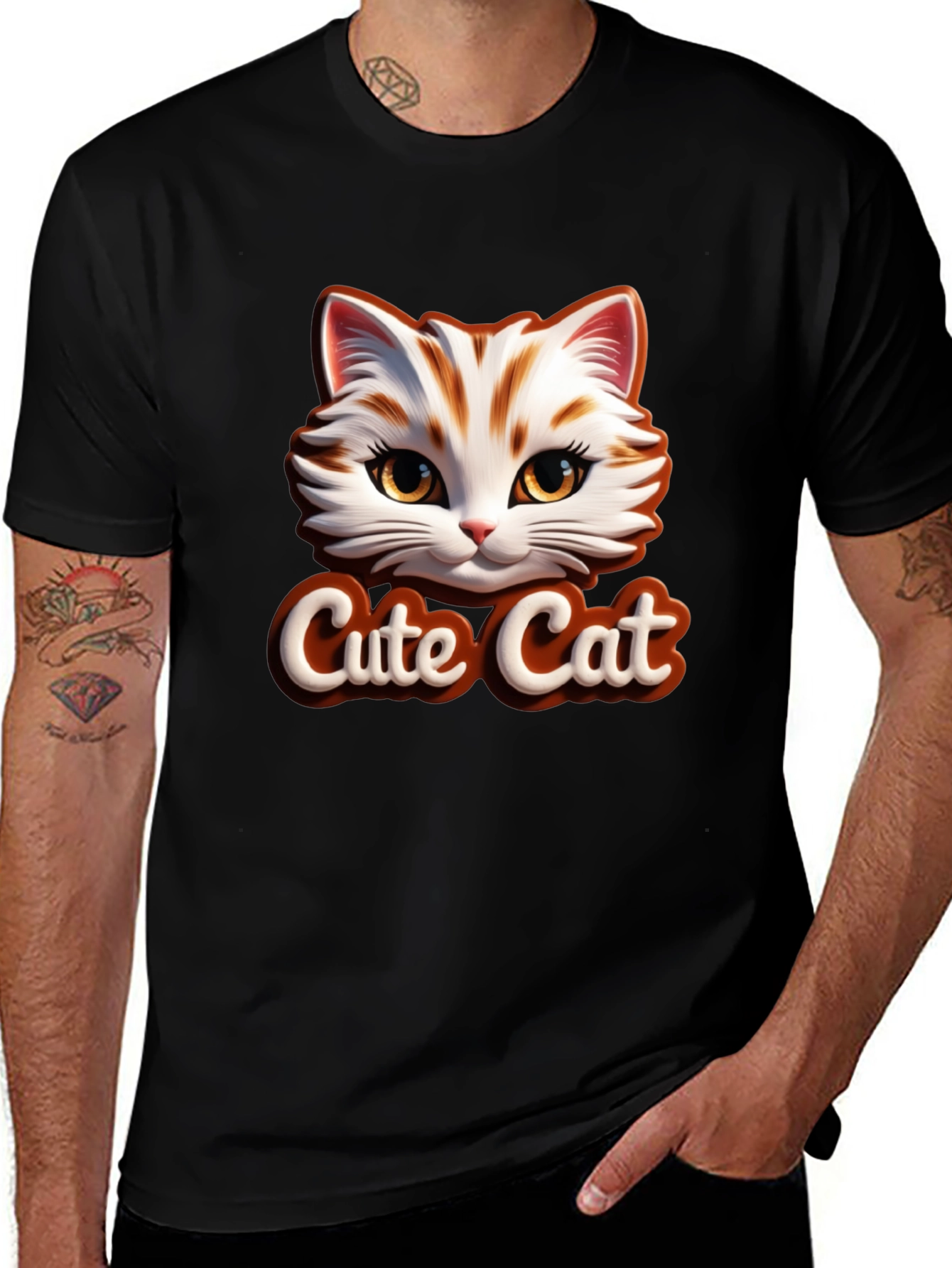Cute Cat Graphic T-Shirt - Stylish & Comfortable