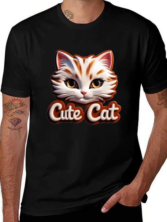 Cute Cat Graphic T-Shirt - Stylish & Comfortable