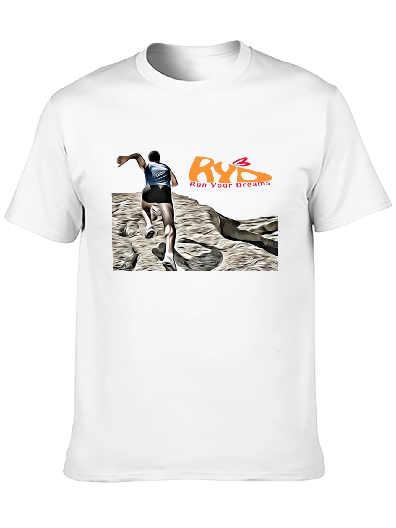 Run Your Dreams Black Graphic T-Shirt