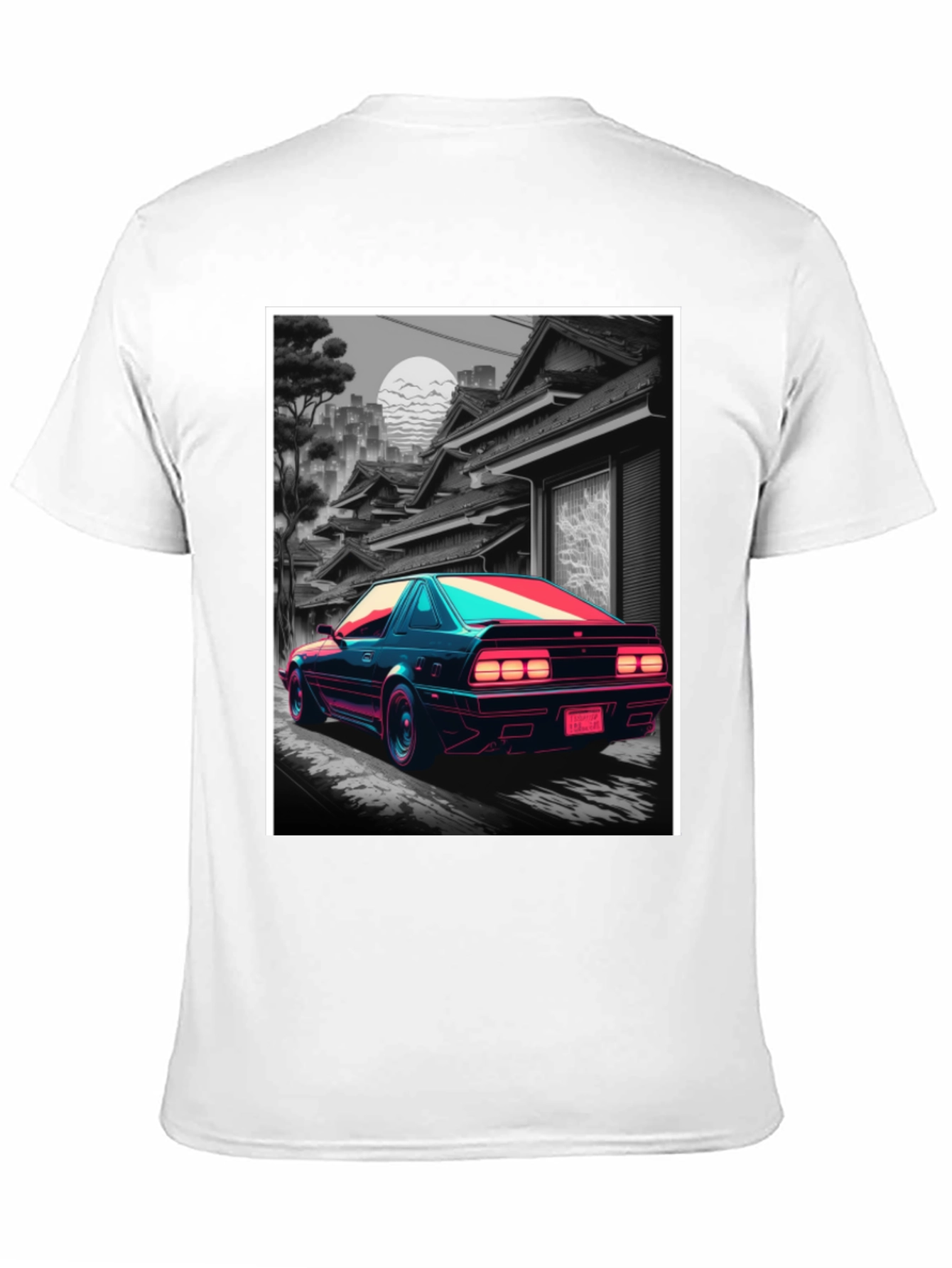 Retro Car T-Shirt - Synthwave Japanese Street Style