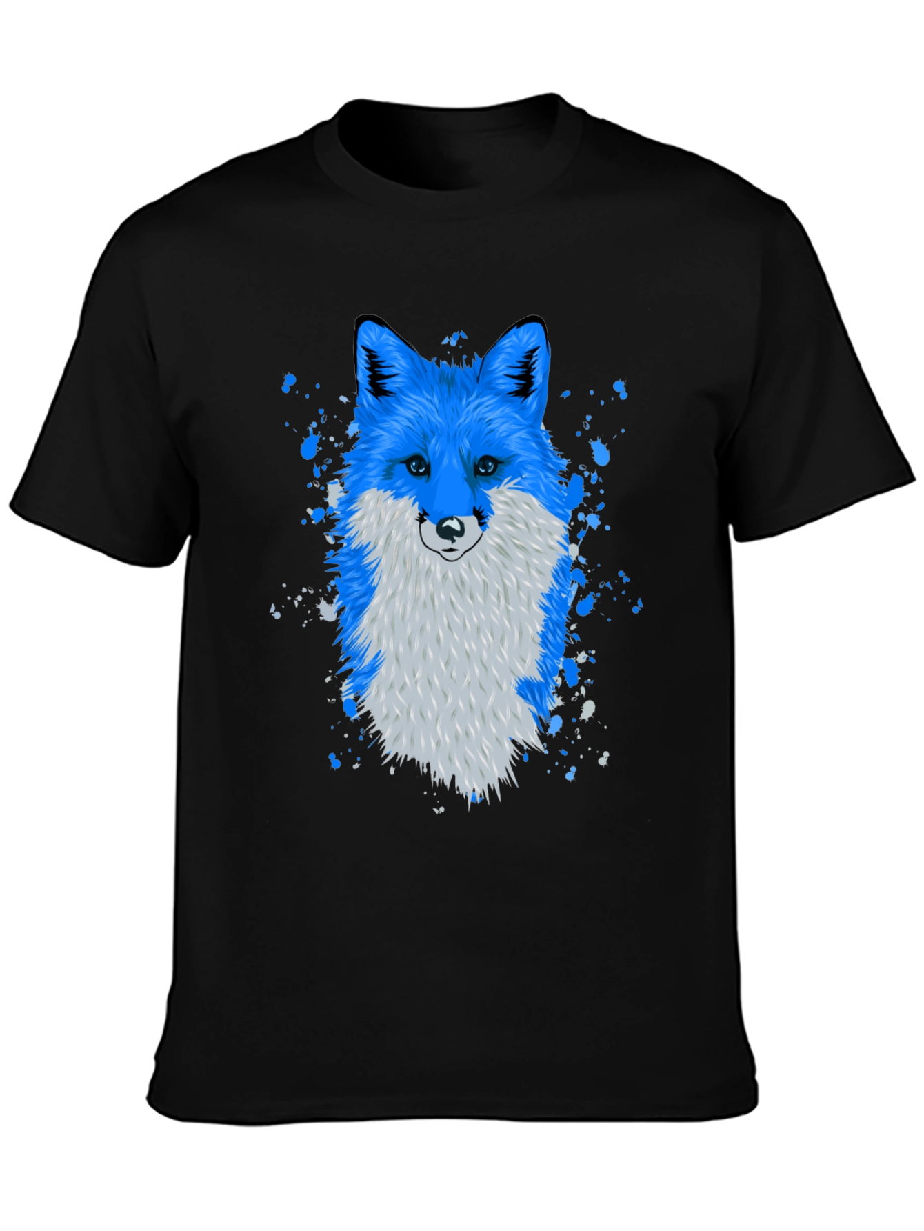 Blue Fox Graphic Tee - Stylish & Unique Design