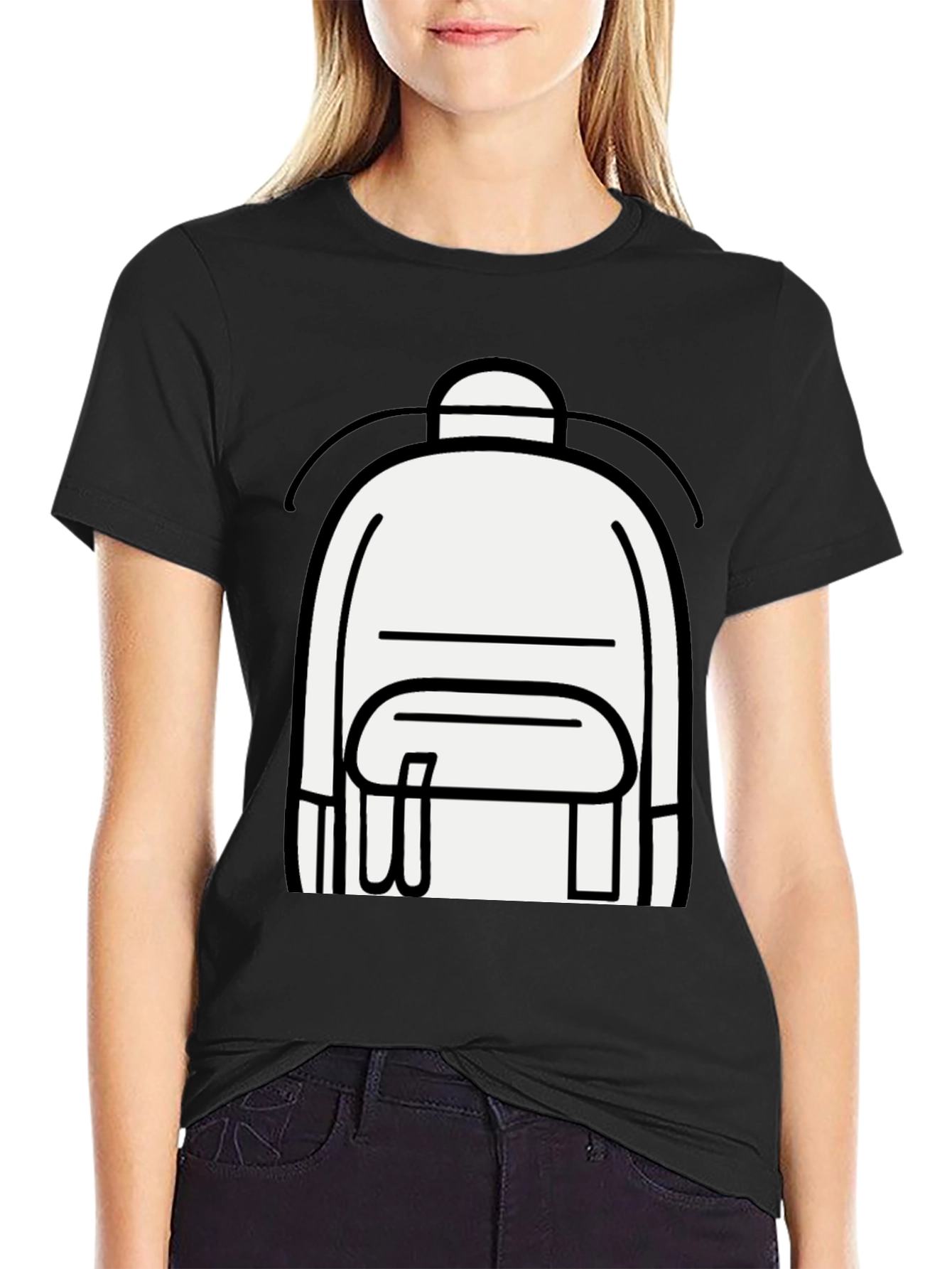 Graphic Backpack Tee - Bold Style Everyday Wear