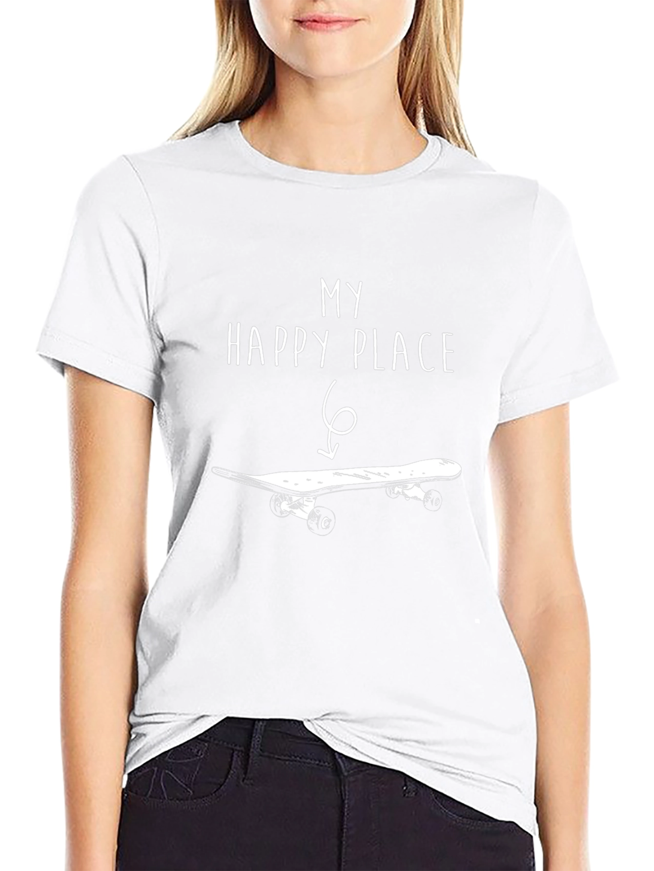 My Happy Place Skateboard Graphic Tee