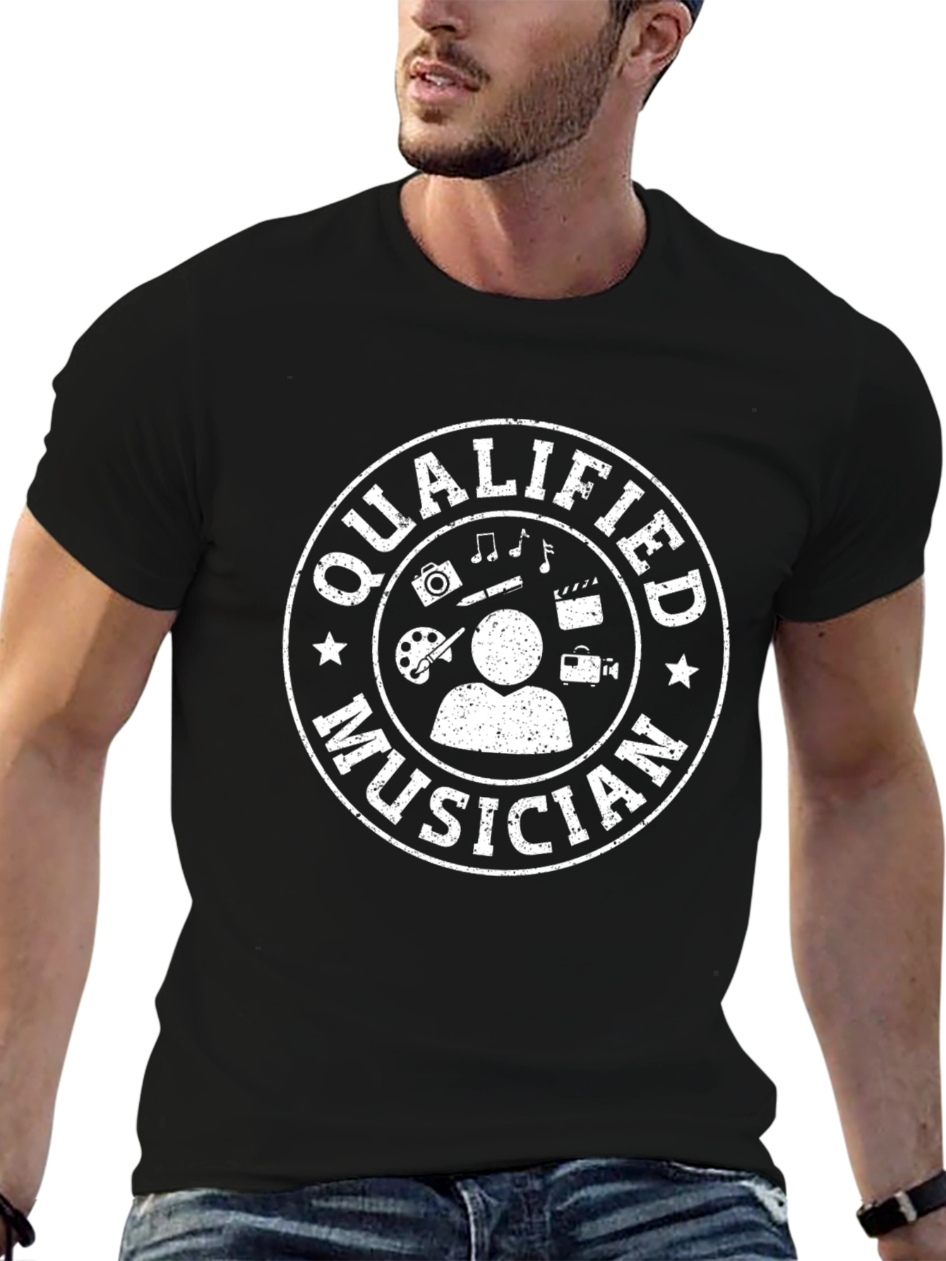 Qualified Musician Black T-Shirt