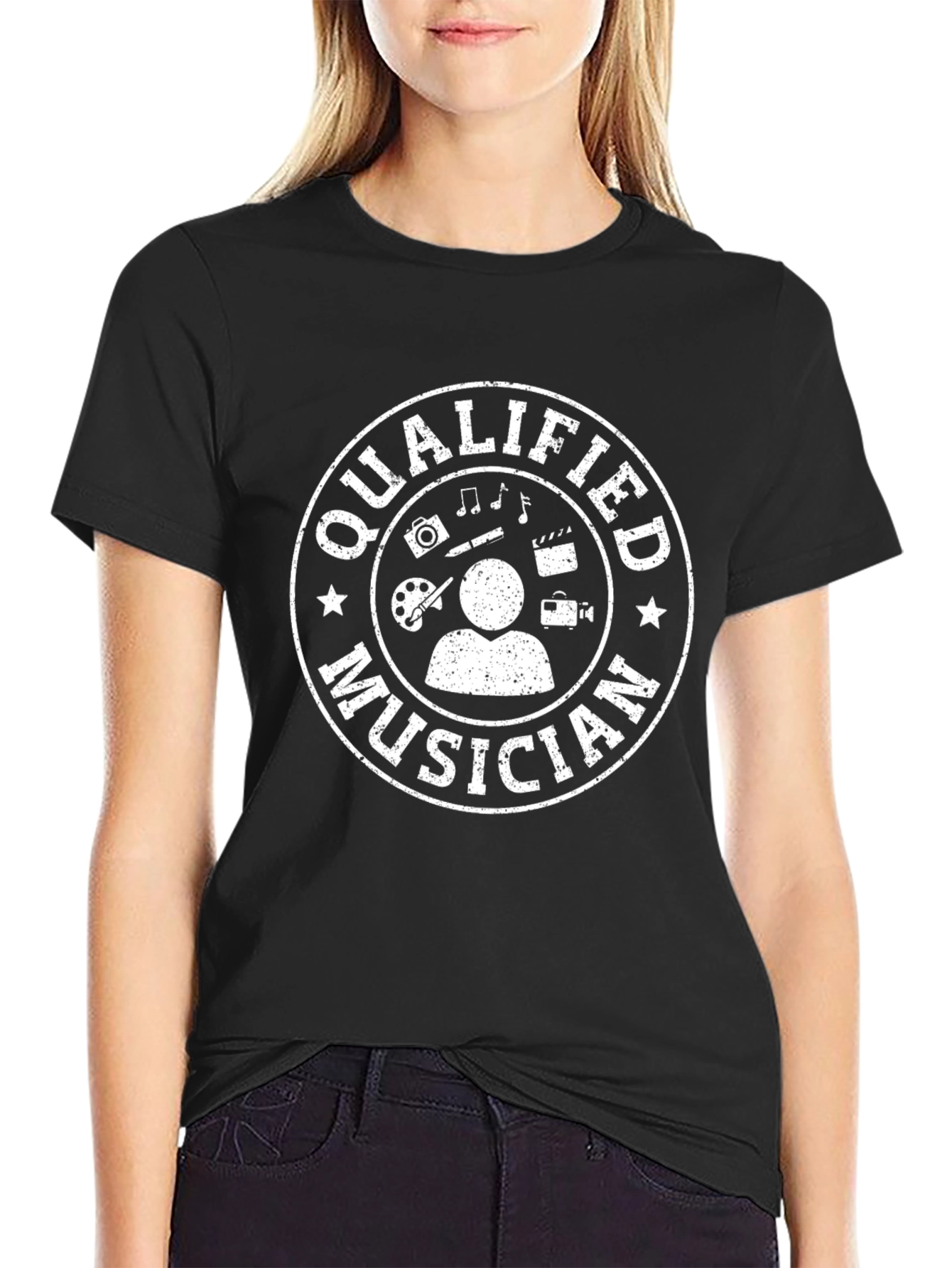 Qualified Musician Black T-Shirt