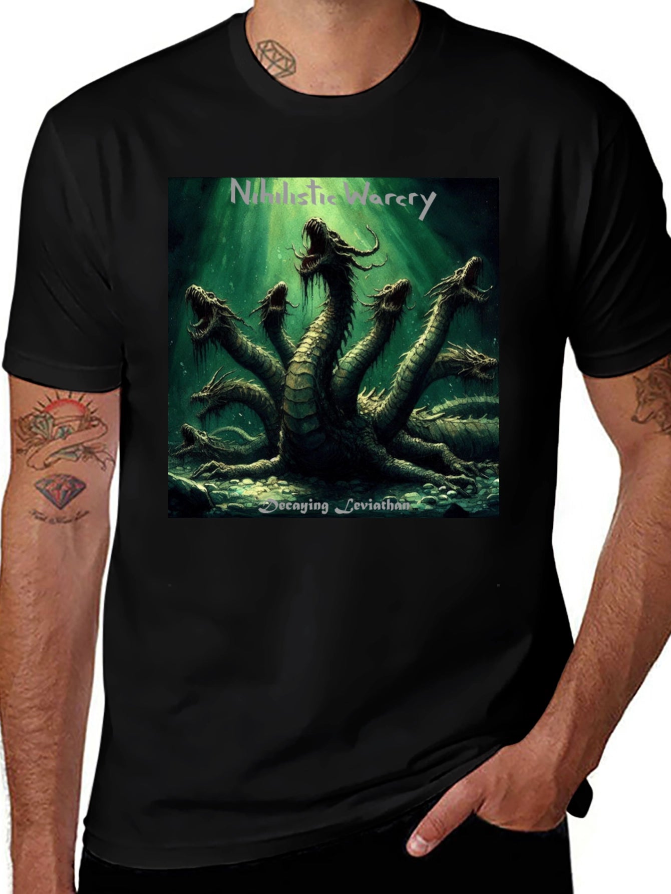 Leviathan Hydra Graphic Black T-Shirt
