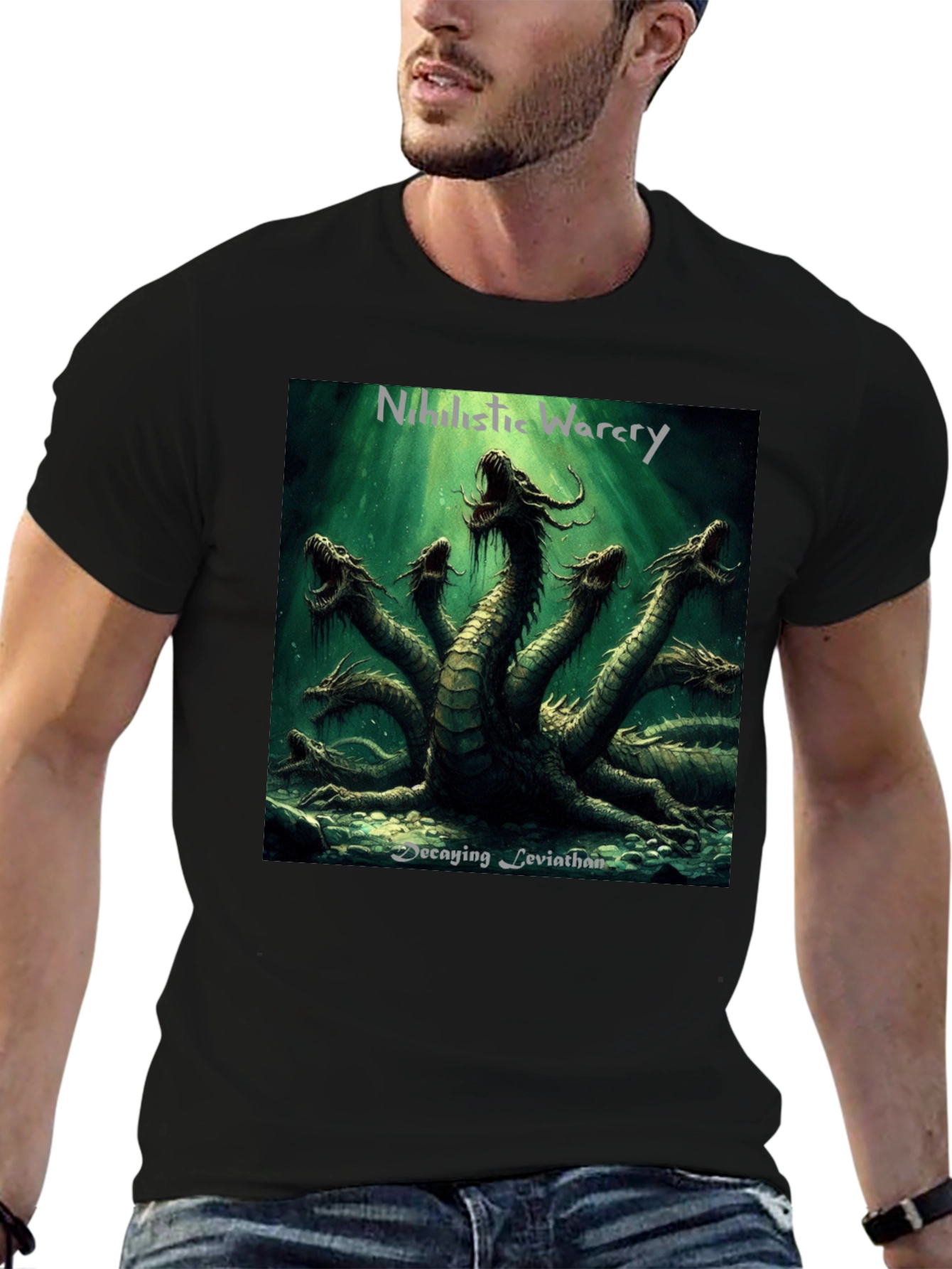 Leviathan Hydra Graphic Black T-Shirt