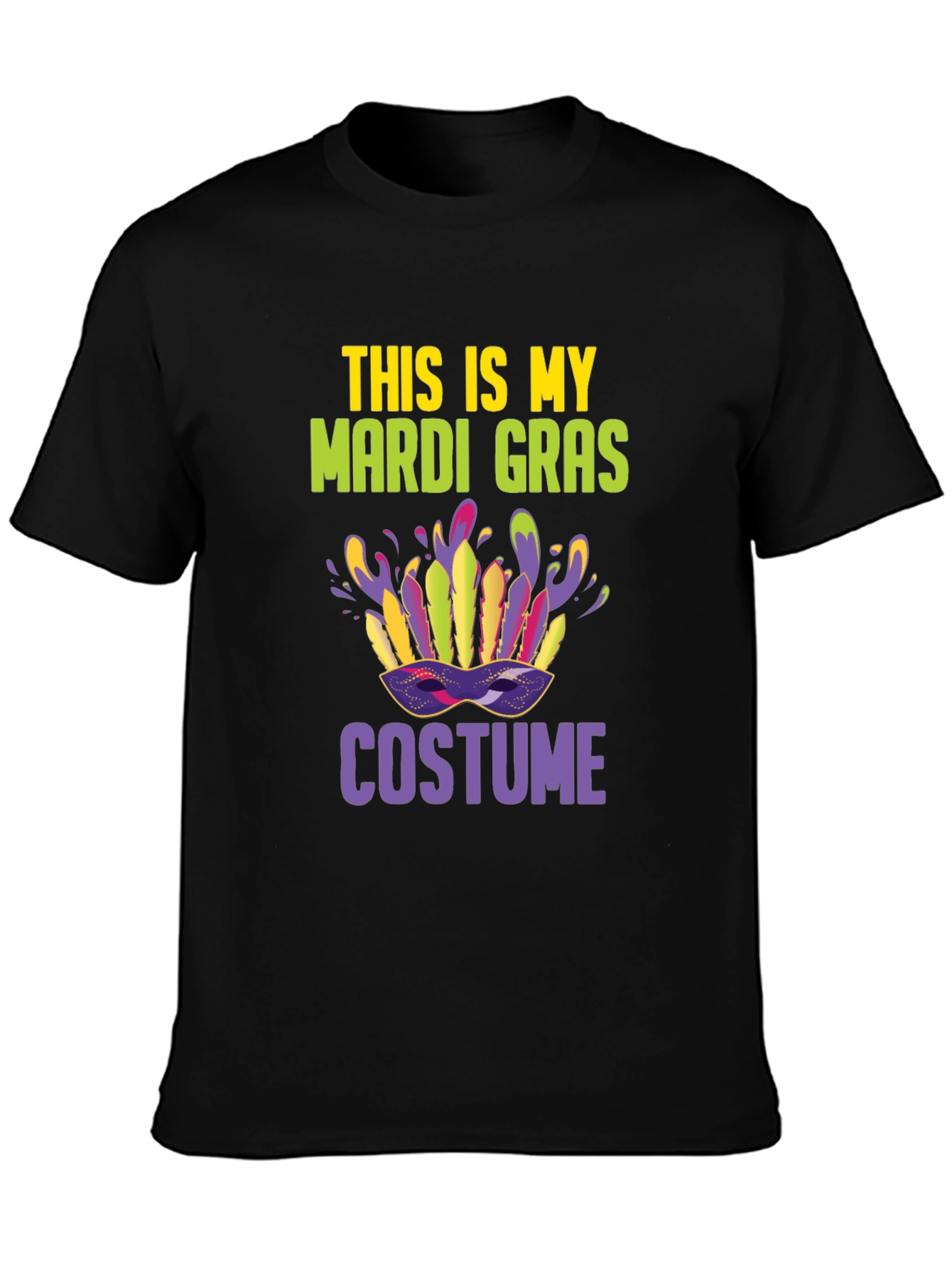 Mardi Gras Costume T-Shirt: Festive Party Tee