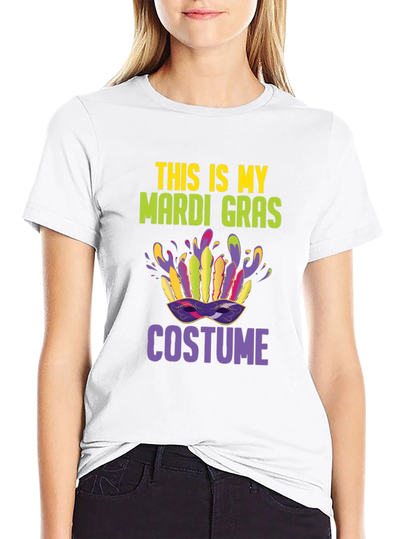 Mardi Gras Costume T-Shirt: Festive Party Tee