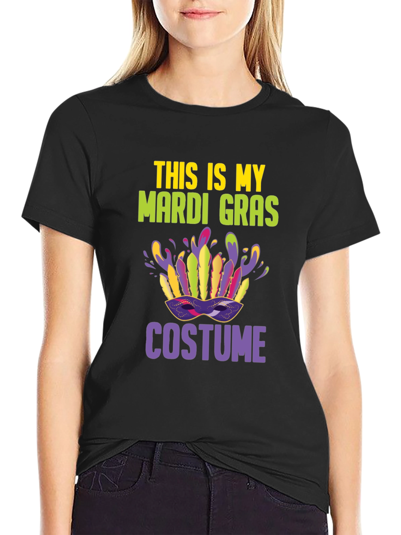 Mardi Gras Costume T-Shirt: Festive Party Tee