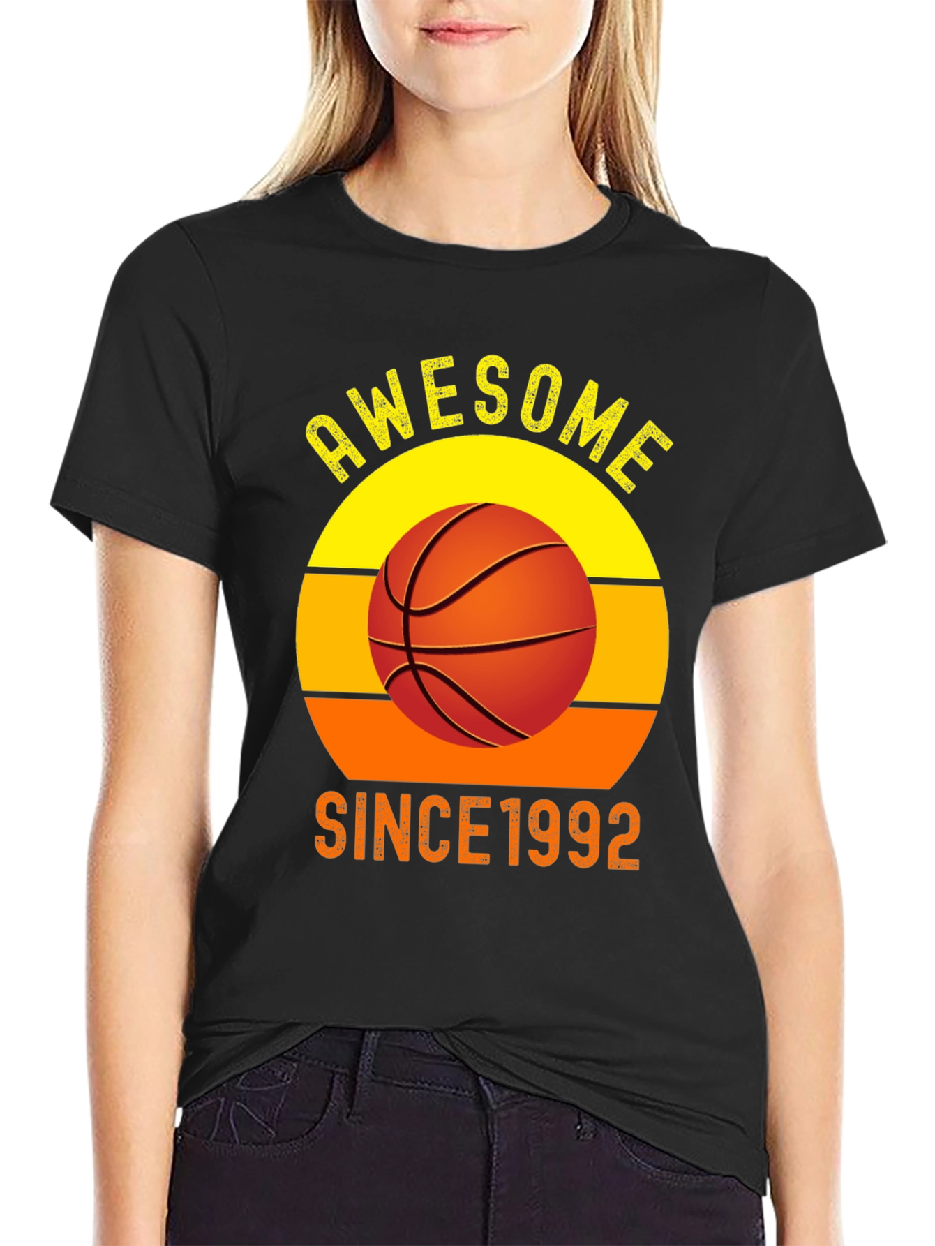 Awesome Since 1992 Basketball Graphic T-Shirt