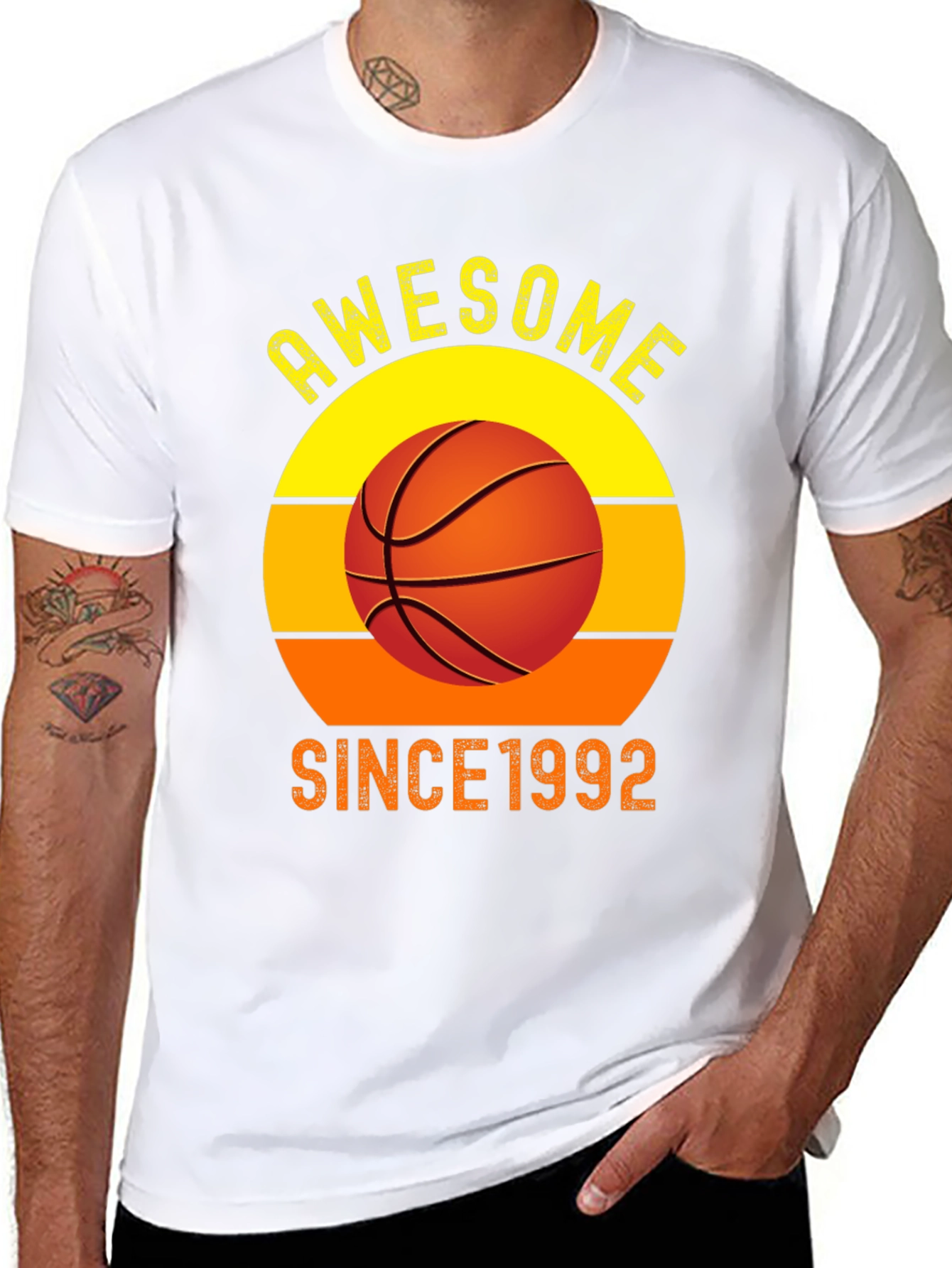 Awesome Since 1992 Basketball Graphic T-Shirt