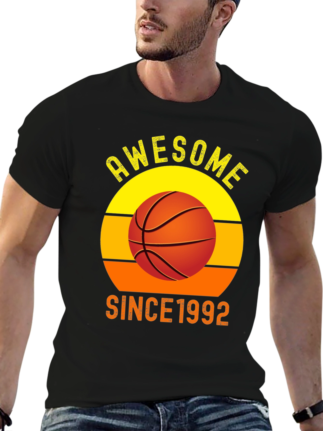 Awesome Since 1992 Basketball Graphic T-Shirt