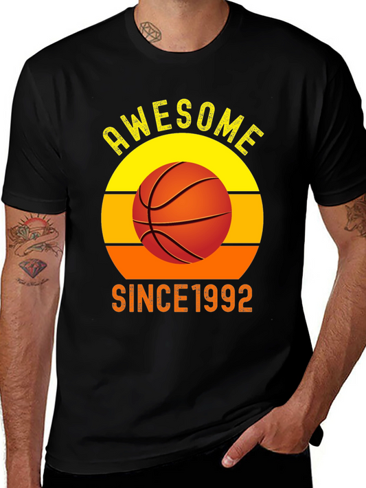 Awesome Since 1992 Basketball Graphic T-Shirt