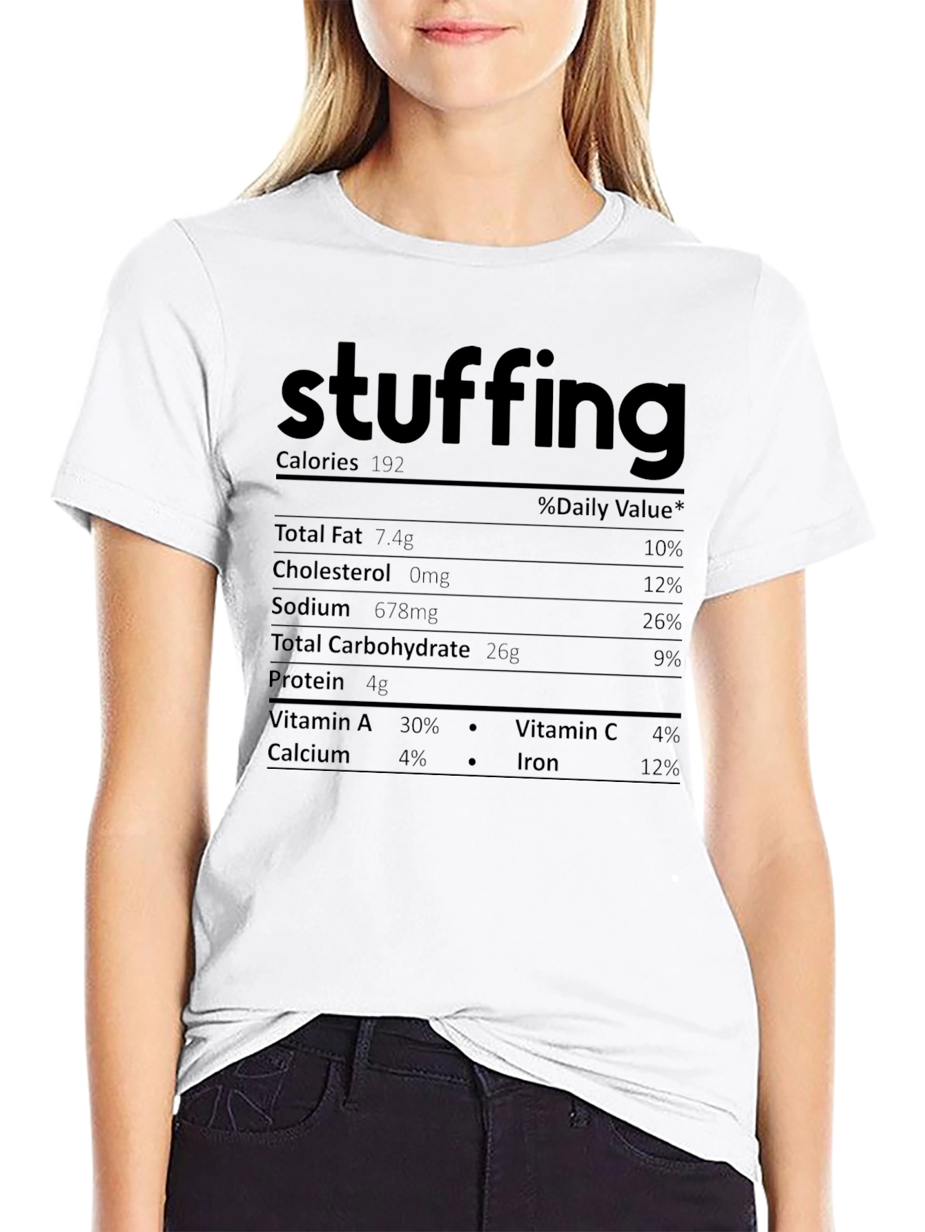 Stuffing Nutrition Facts Novelty T-Shirt