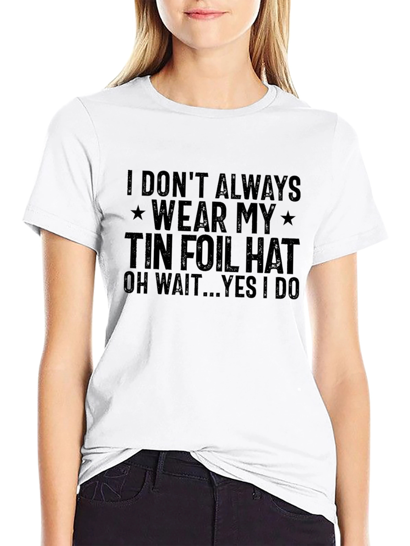 Tin Foil Hat T-Shirt - Conspiracy Humor Tee