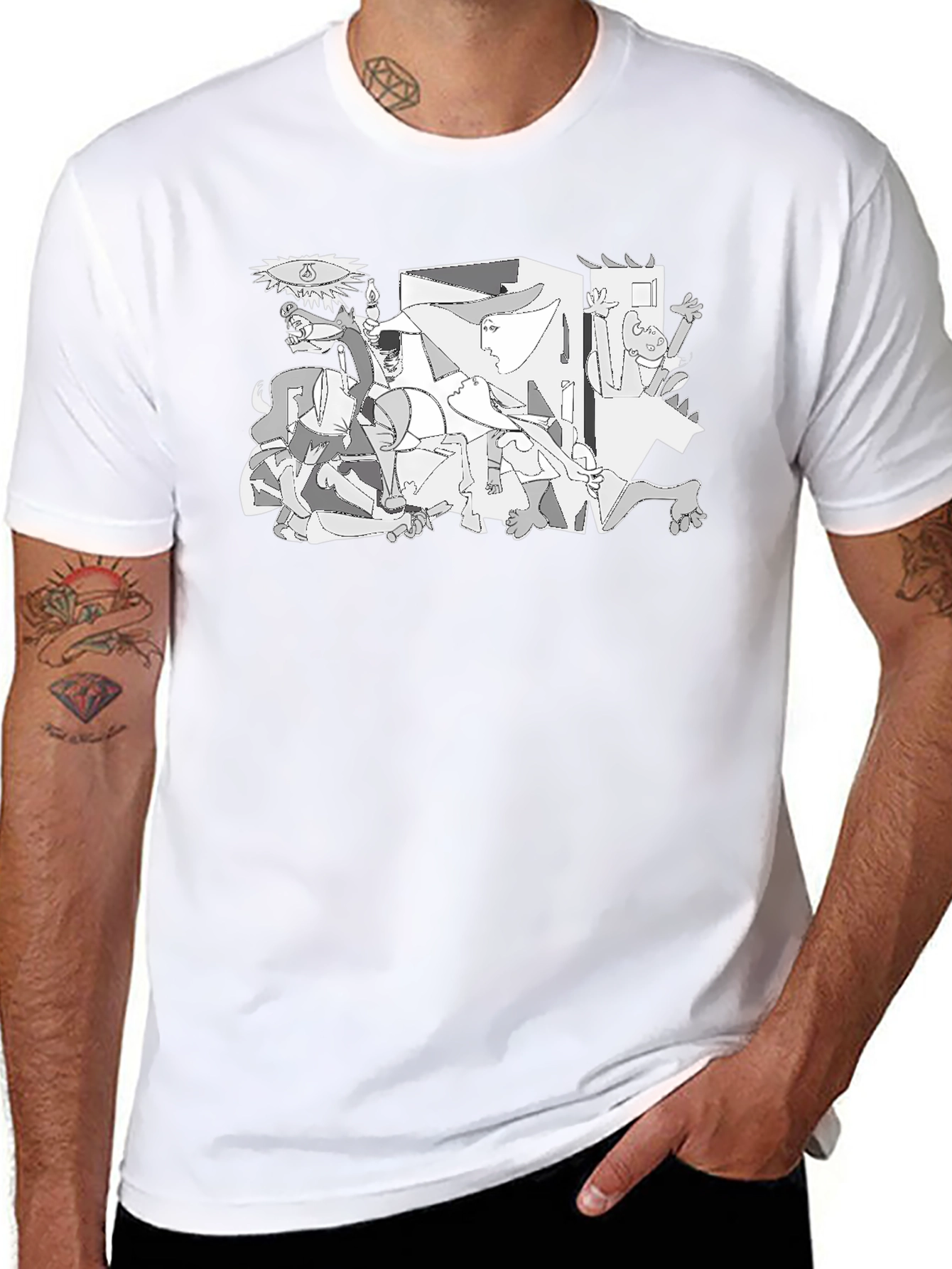 Guernica Art T-Shirt - Stylish Graphic Tee