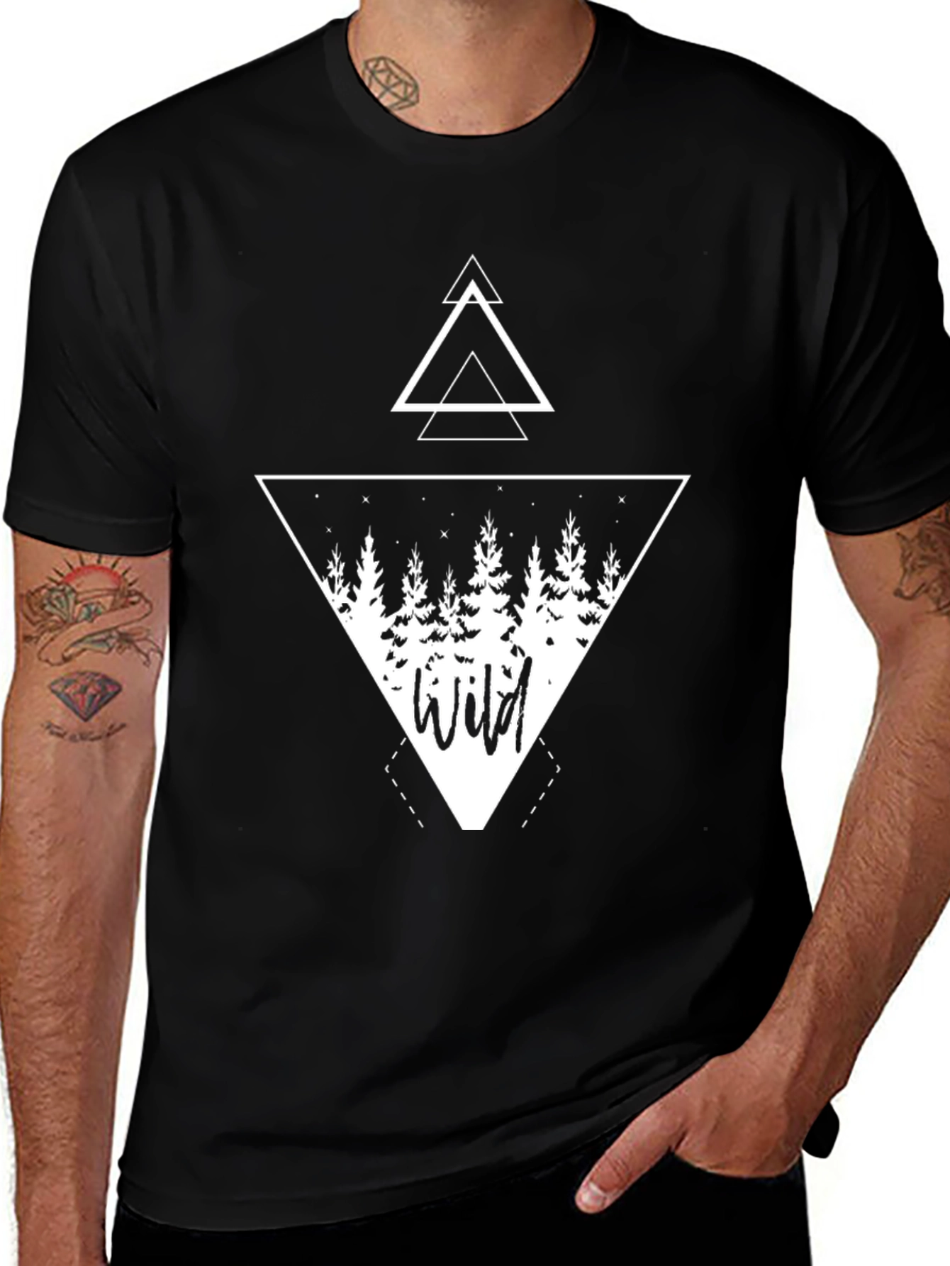 Wild Forest Triangle Graphic Tee