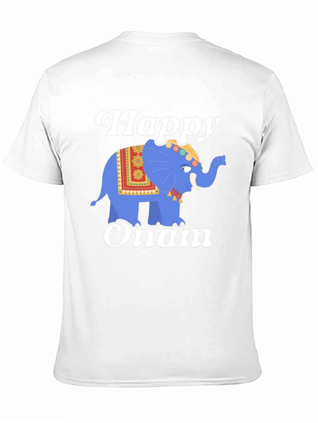 Happy Onam Elephant Graphic Tee