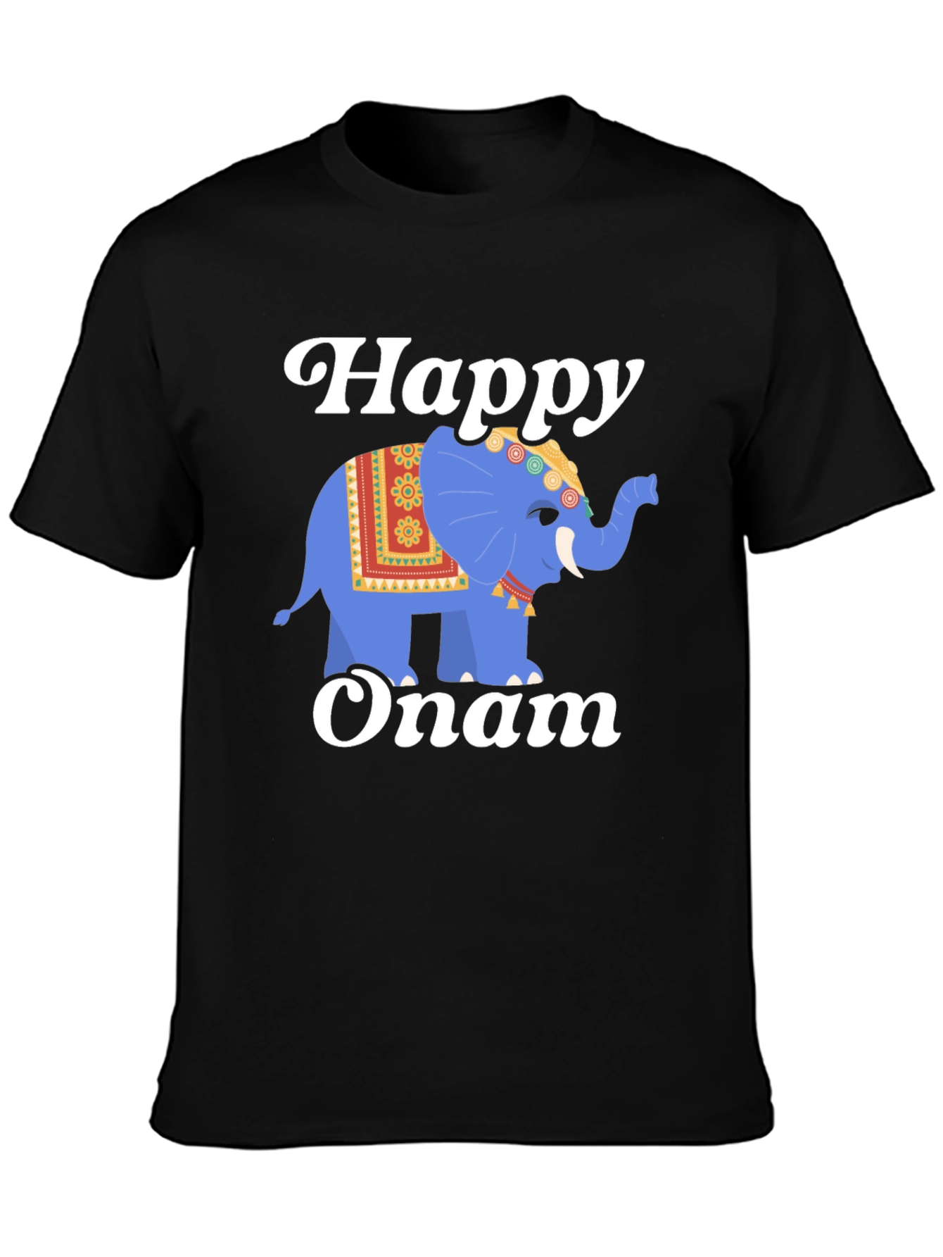 Happy Onam Elephant Graphic Tee