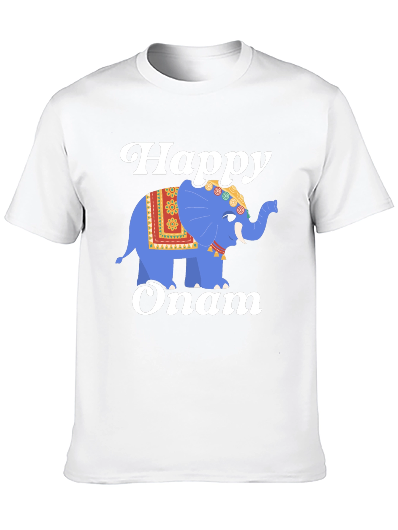 Happy Onam Elephant Graphic Tee