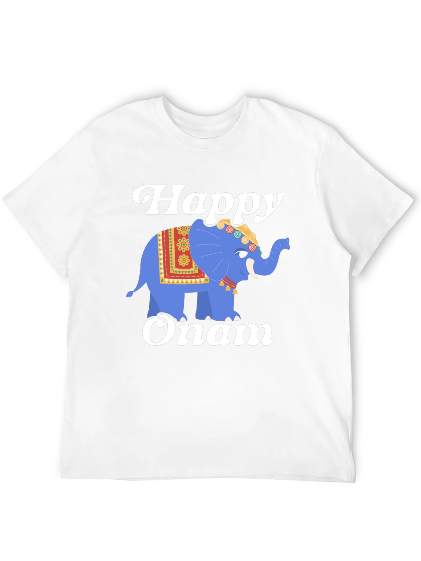 Happy Onam Elephant Graphic Tee