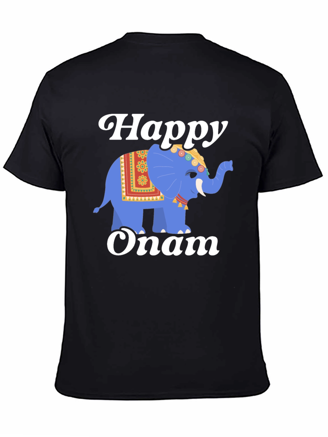 Happy Onam Elephant Graphic Tee