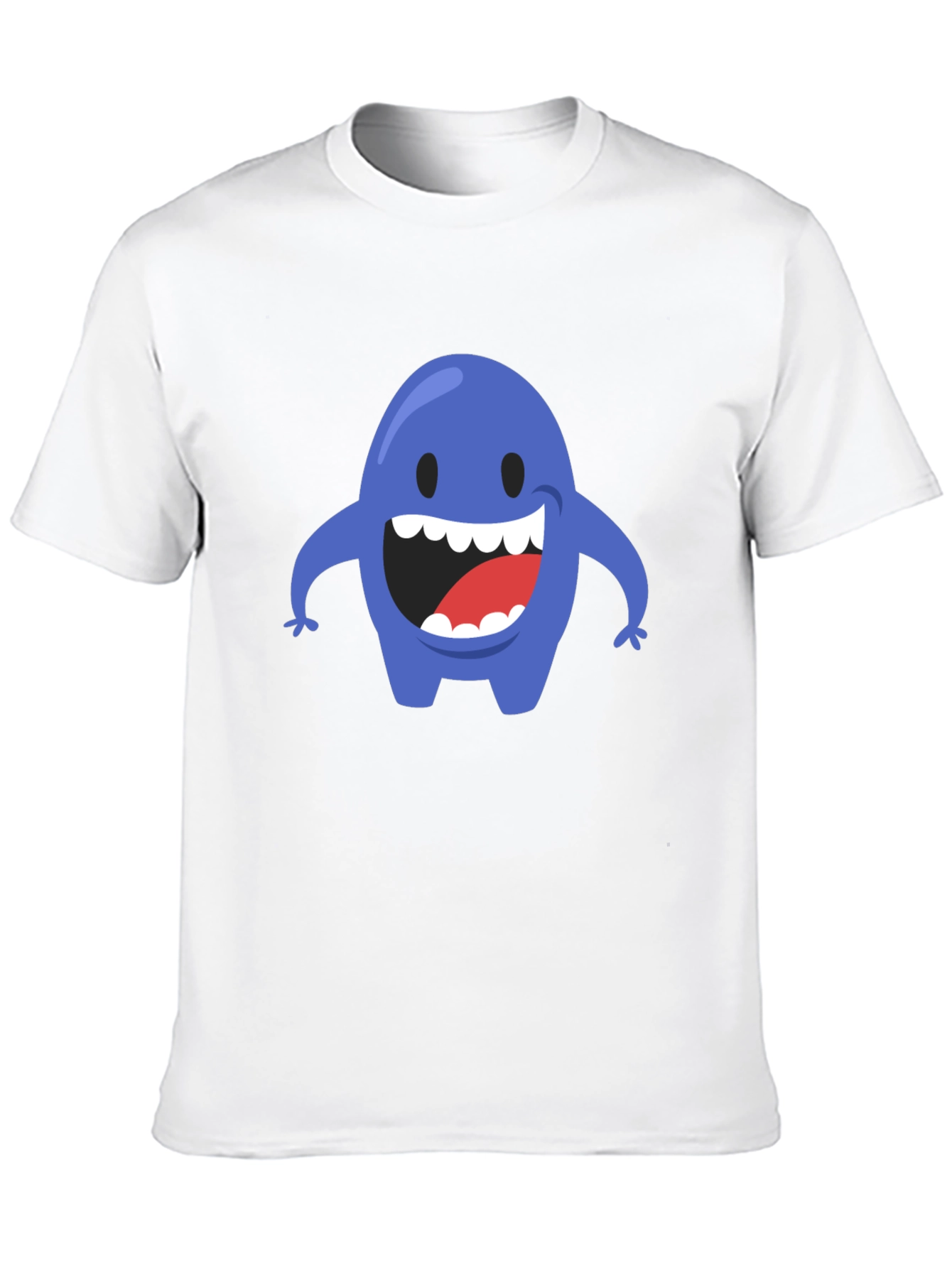 Blue Monster Graphic T-Shirt - Mens Black Tee