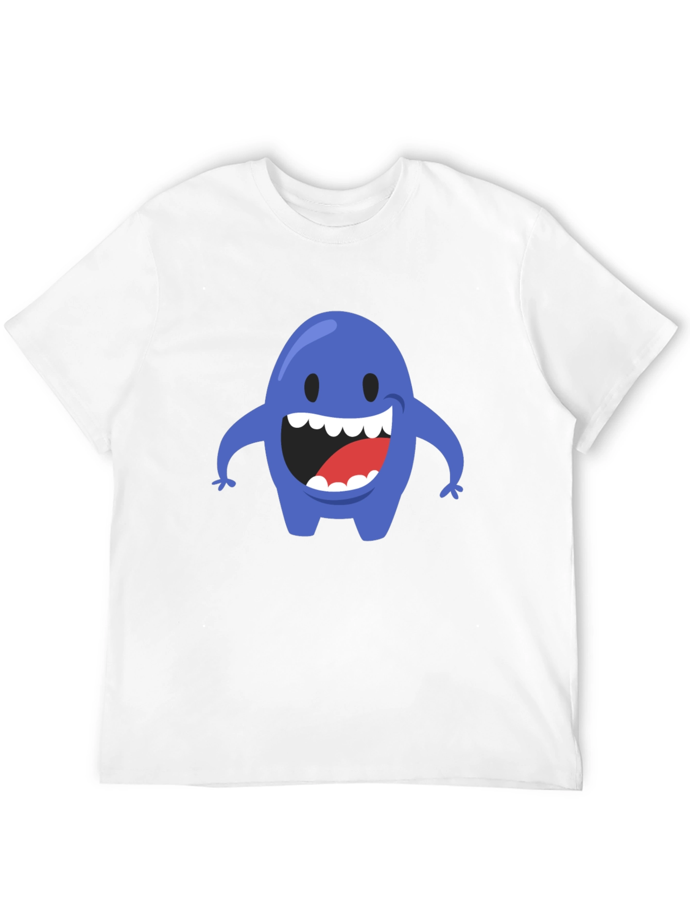Blue Monster Graphic T-Shirt - Mens Black Tee