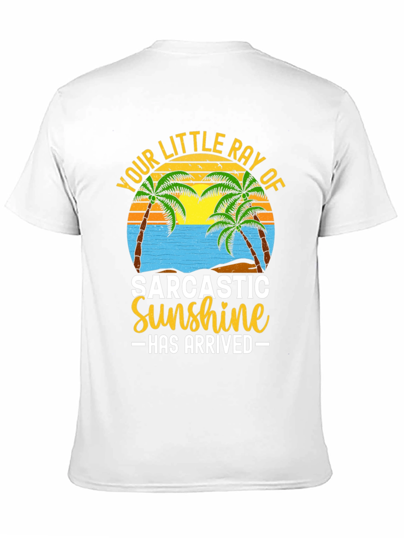 Sarcastic Sunshine Graphic Tee - Beach Theme T-Shirt