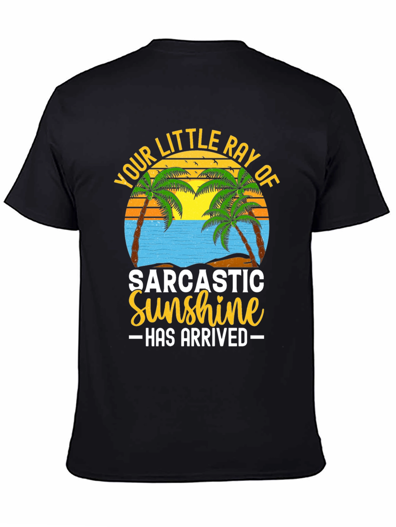 Sarcastic Sunshine Graphic Tee - Beach Theme T-Shirt