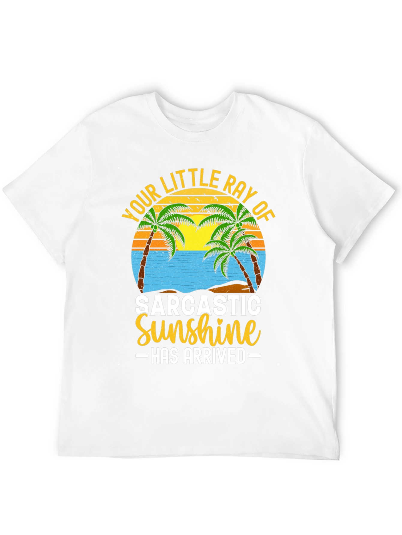 Sarcastic Sunshine Graphic Tee - Beach Theme T-Shirt