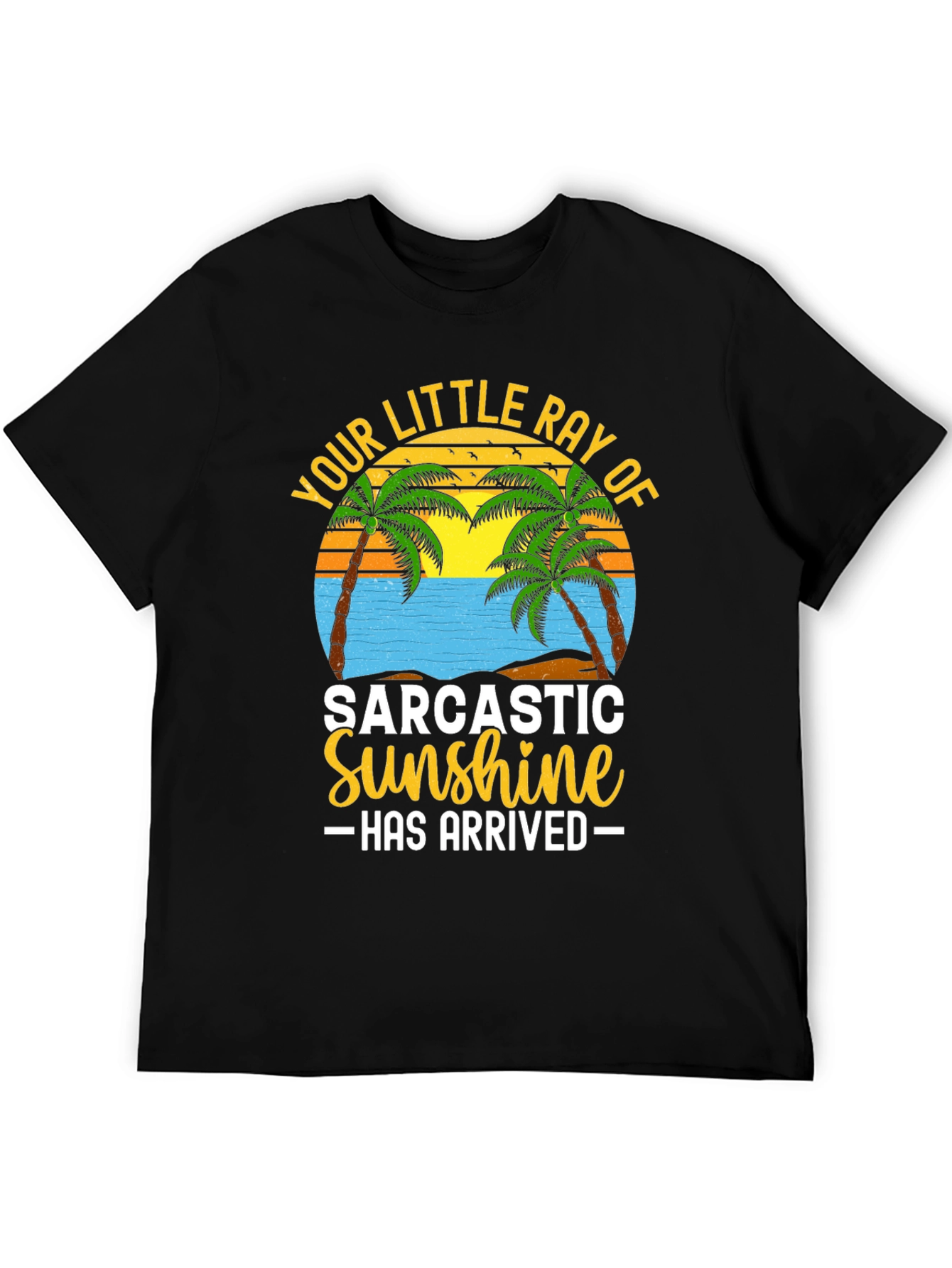 Sarcastic Sunshine Graphic Tee - Beach Theme T-Shirt