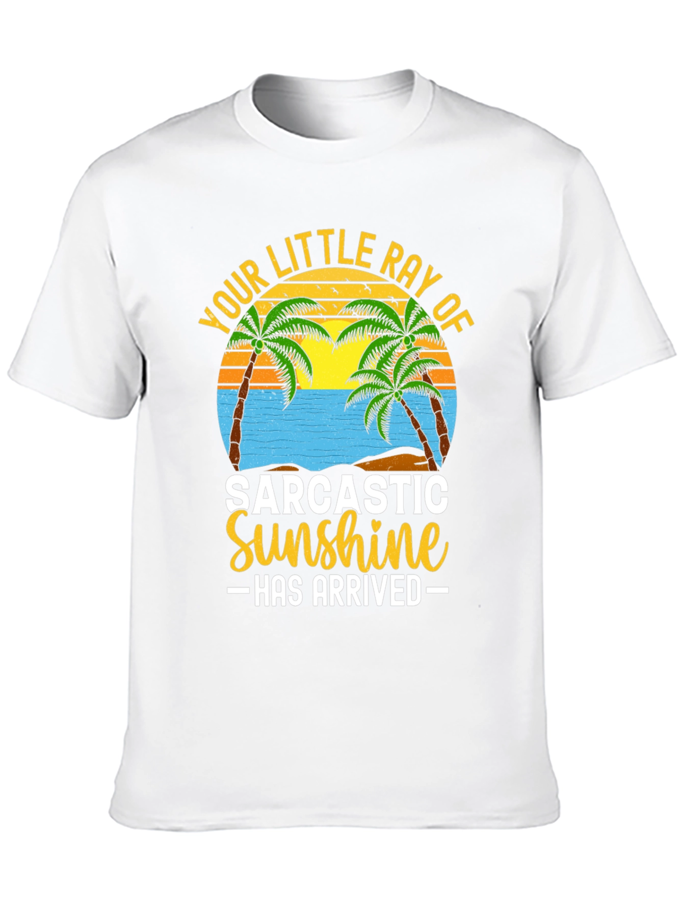 Sarcastic Sunshine Graphic Tee - Beach Theme T-Shirt