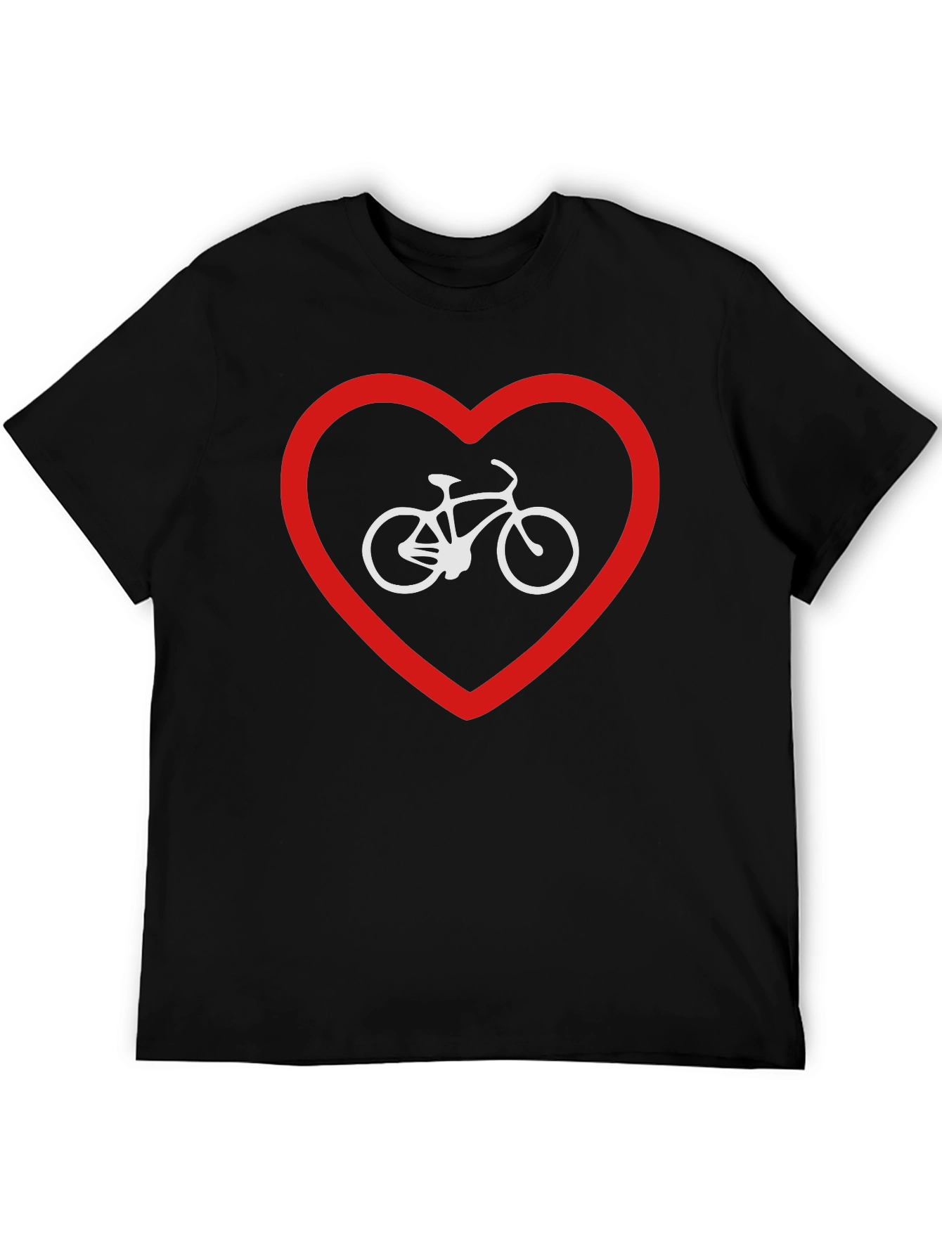 Bike Love Graphic Tee - Black Cotton Blend