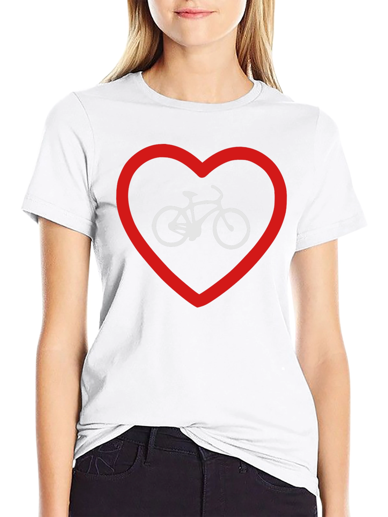 Bike Love Graphic Tee - Black Cotton Blend