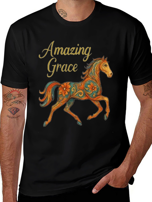 Amazing Grace Horse Graphic Tee