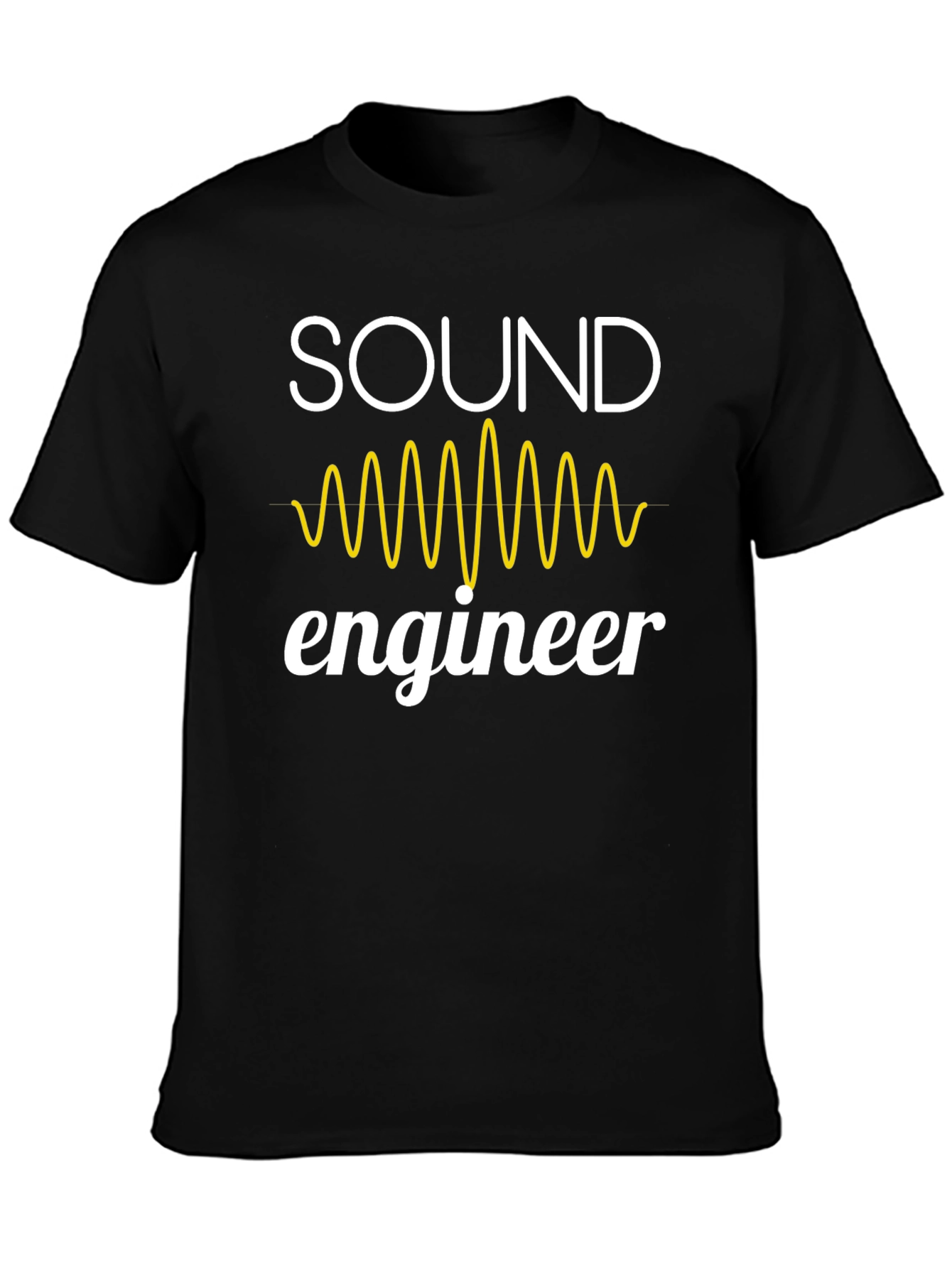 Sound Engineer Graphic Tee - Premium Black T-Shirt