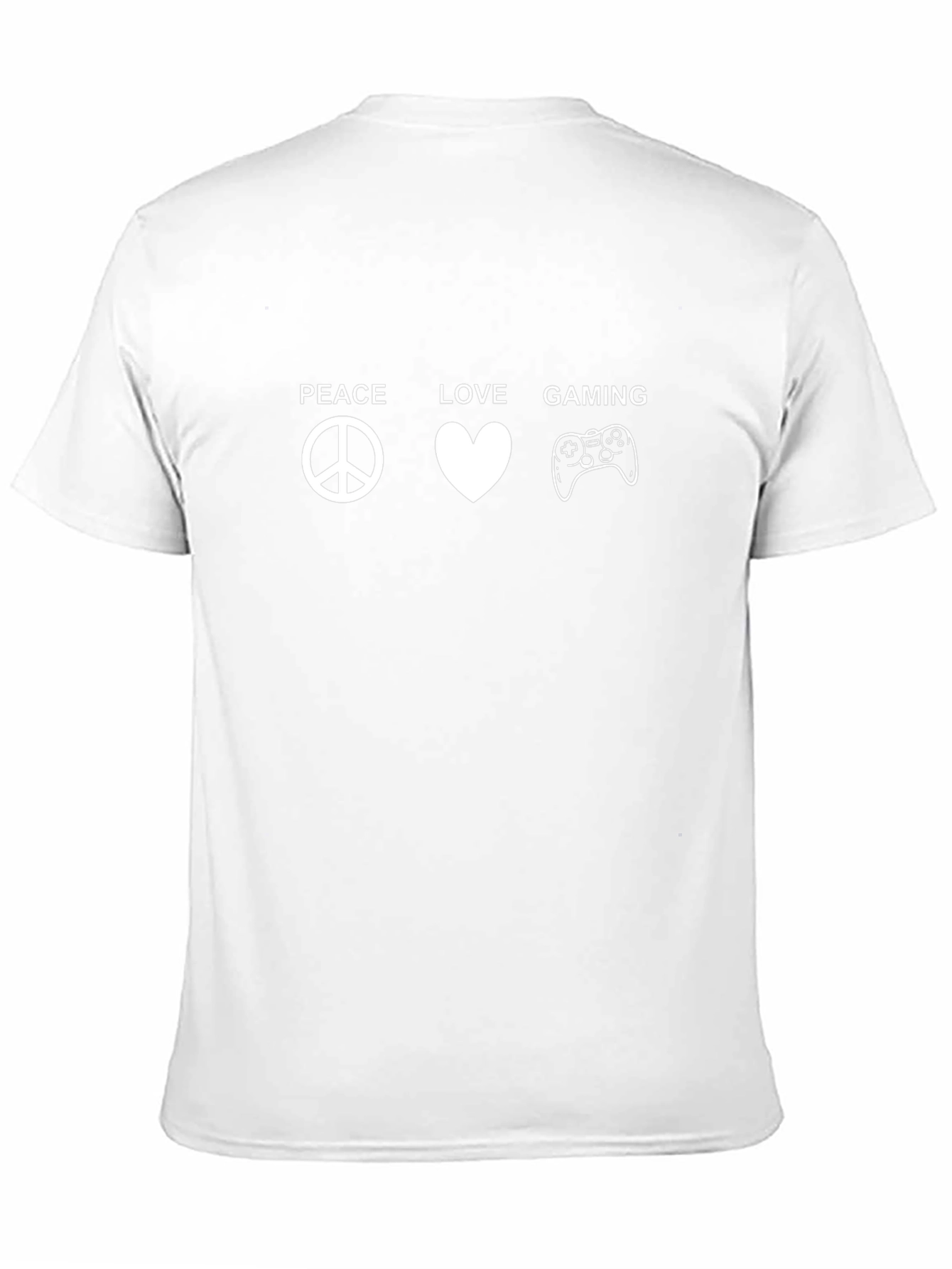 Peace Love Gaming T-Shirt - Black