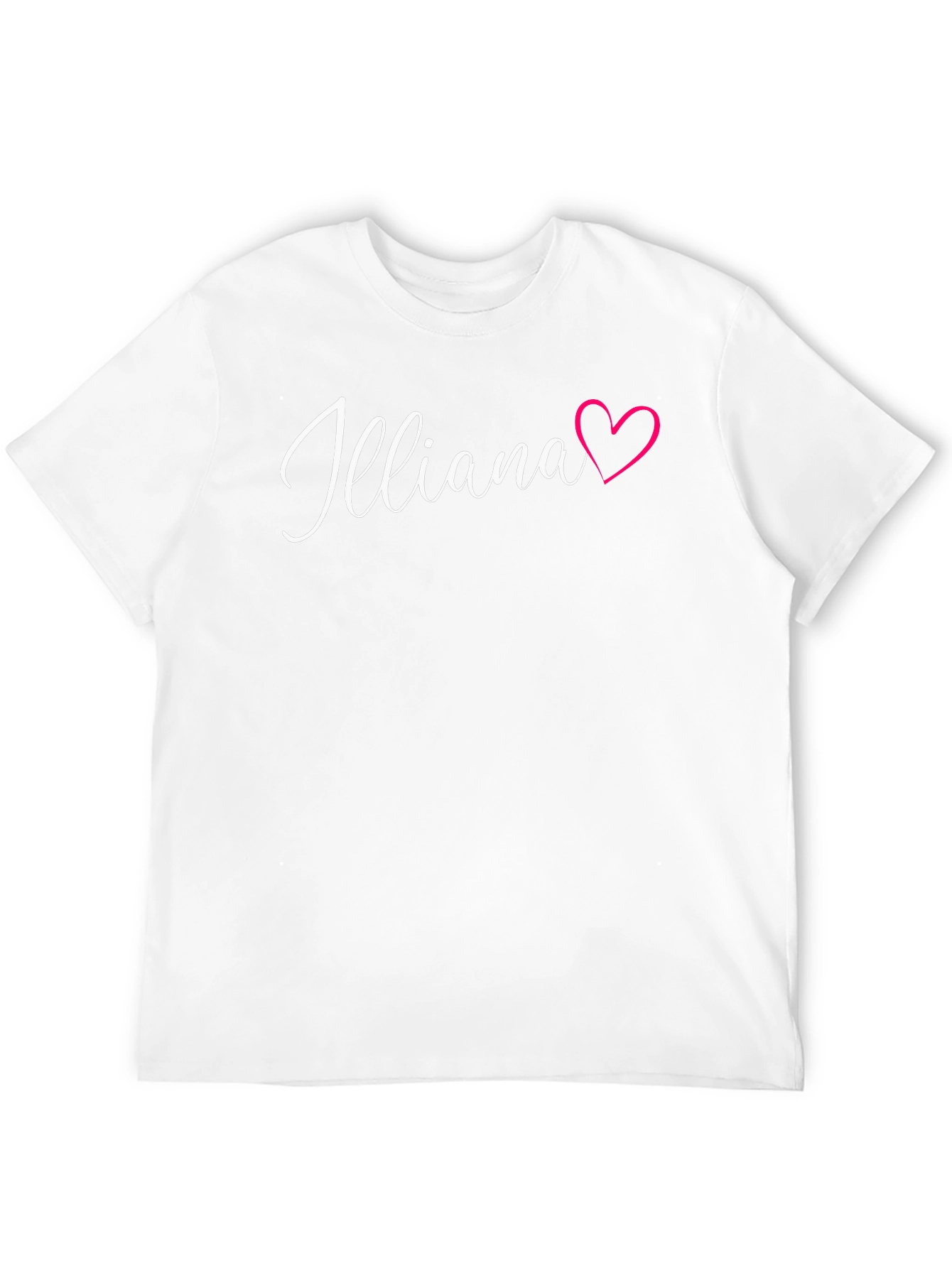 Illiana Heart Graphic Black Tee Shirt